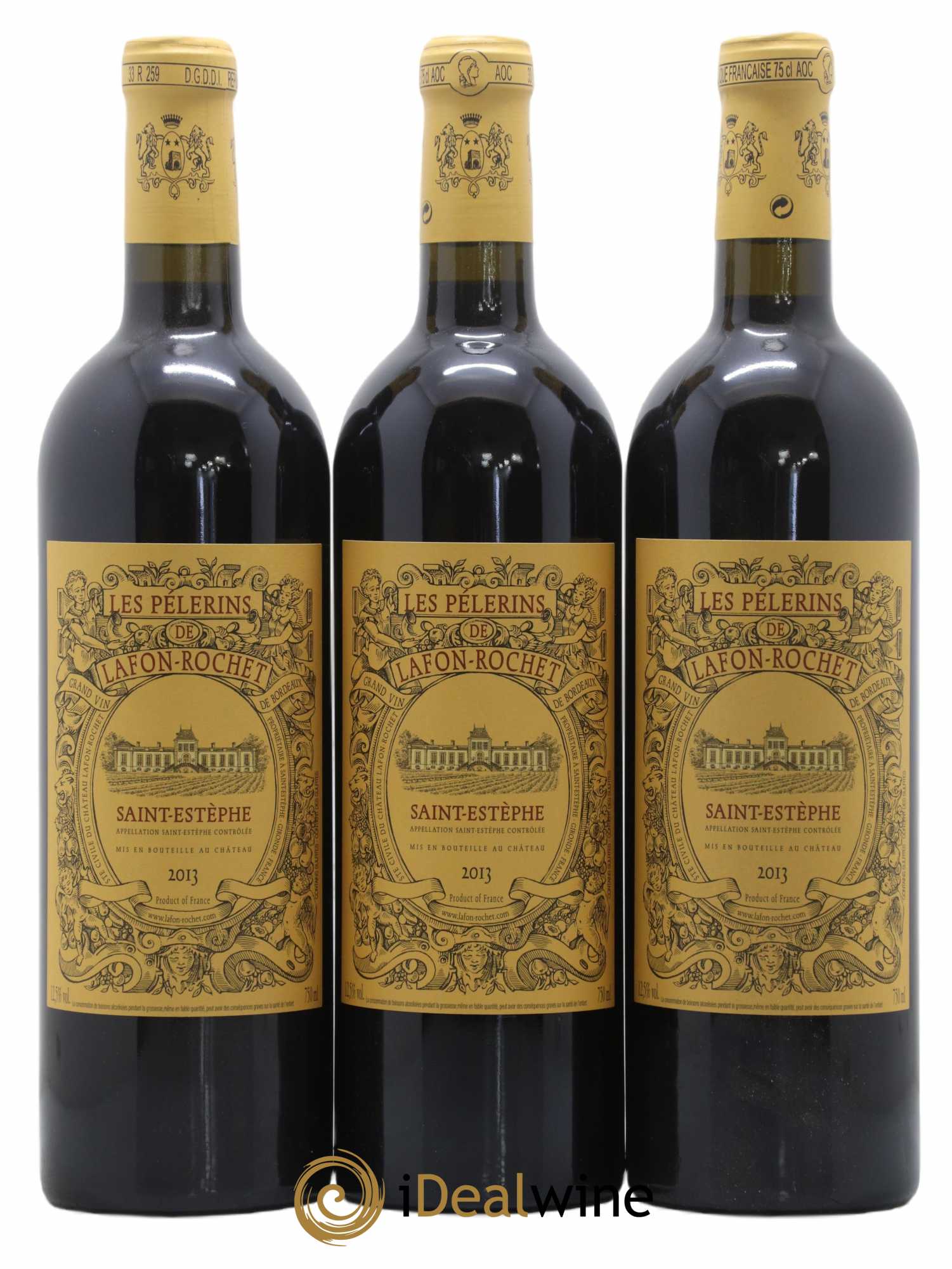 Les Pélerins de Lafon-Rochet Second Vin 2013 - Lot de 3 bouteilles - 0