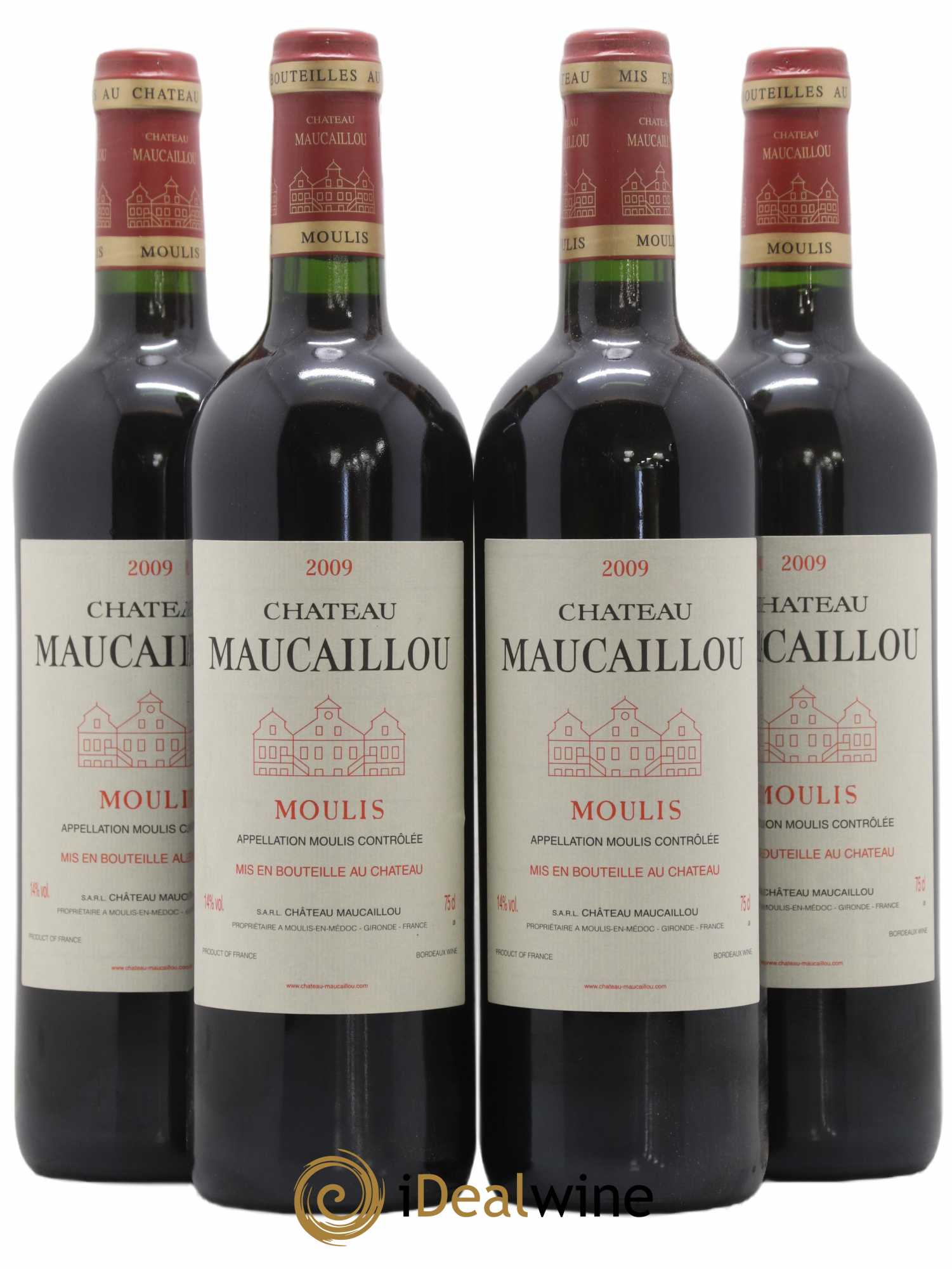 Château Maucaillou 2009 - Lot de 4 bouteilles - 0