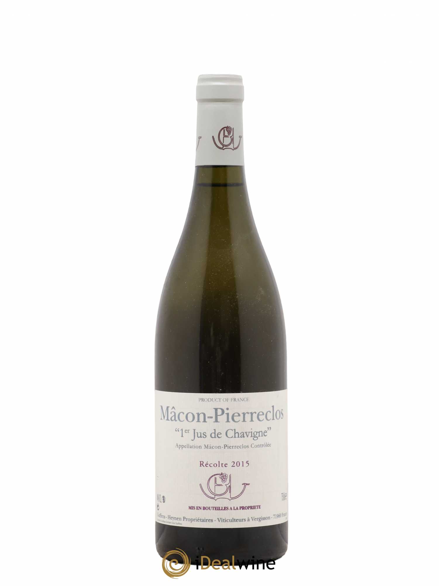 Mâcon Pierreclos 1er Jus de Chavigne Guffens-Heynen 2015 - Lot de 1 bouteille - 0