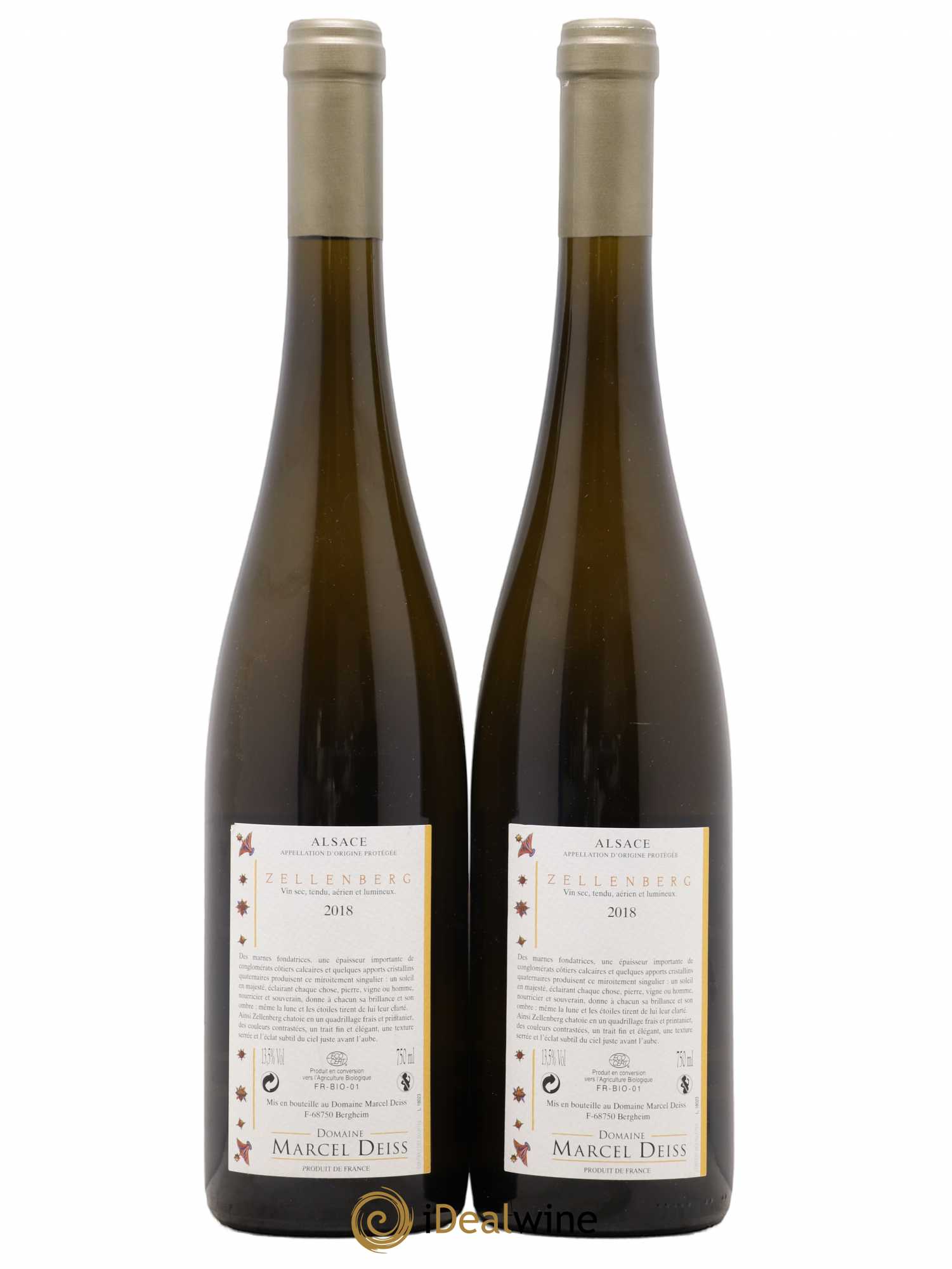 Alsace Zellenberg Marcel Deiss (Domaine) 2018 - Lot de 2 bouteilles - 1