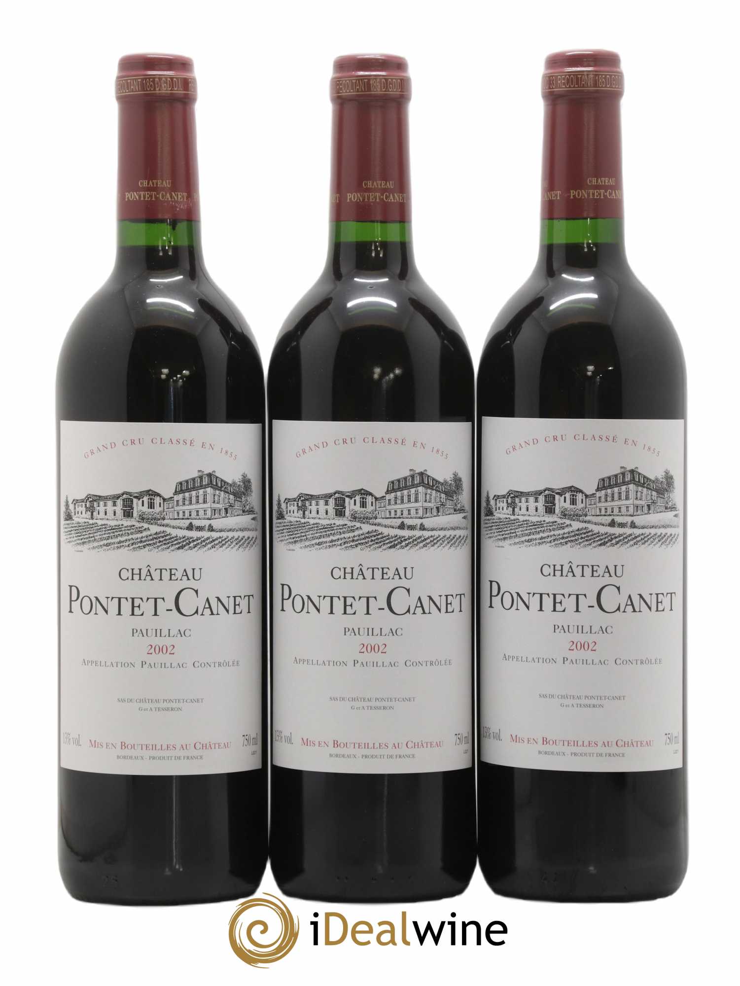 Château Pontet Canet 5ème Grand Cru Classé 2002 - Lot of 6 bottles - 2