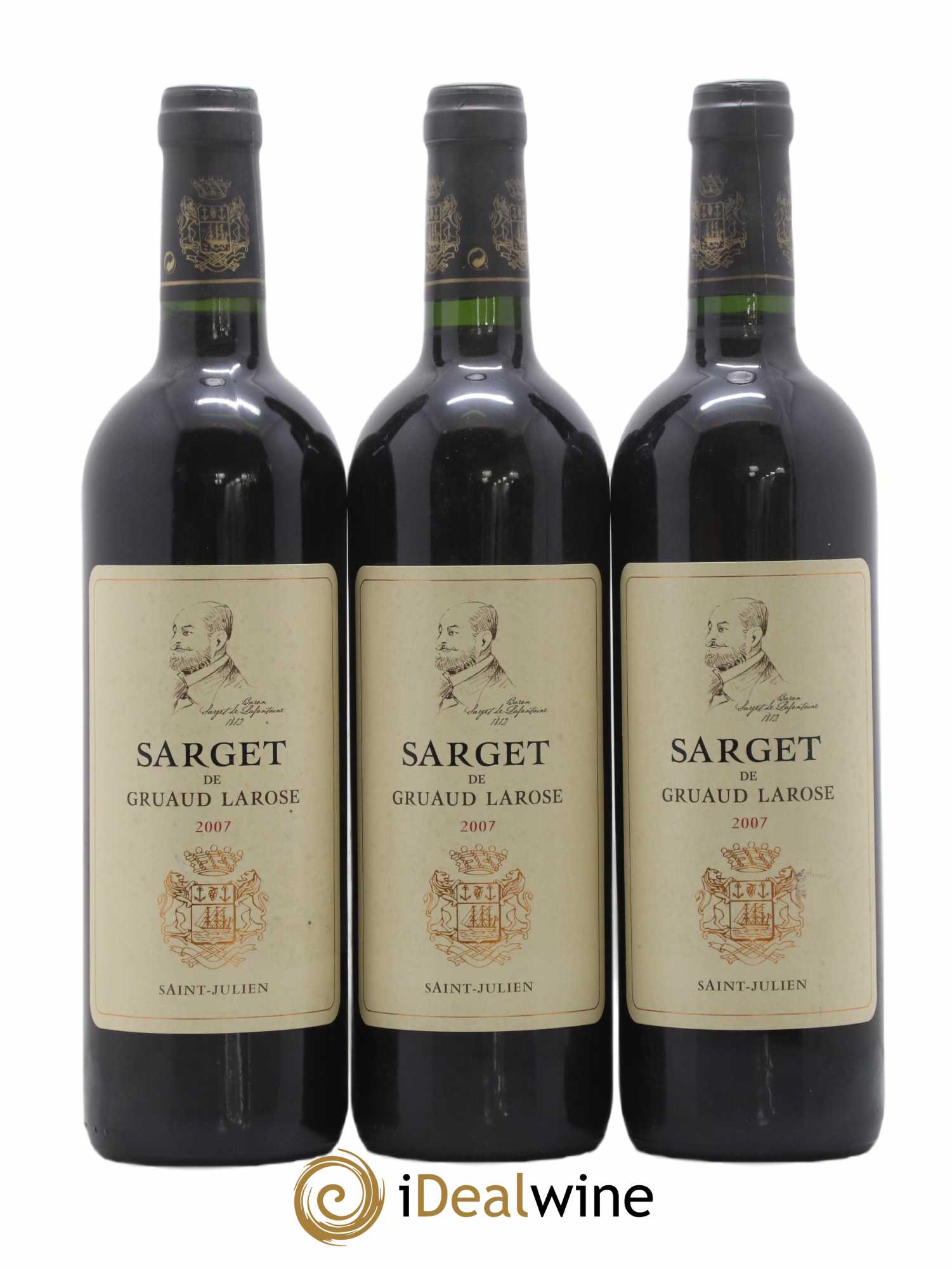 Sarget de Gruaud Larose Second Vin 2007 - Lot de 3 bouteilles - 0