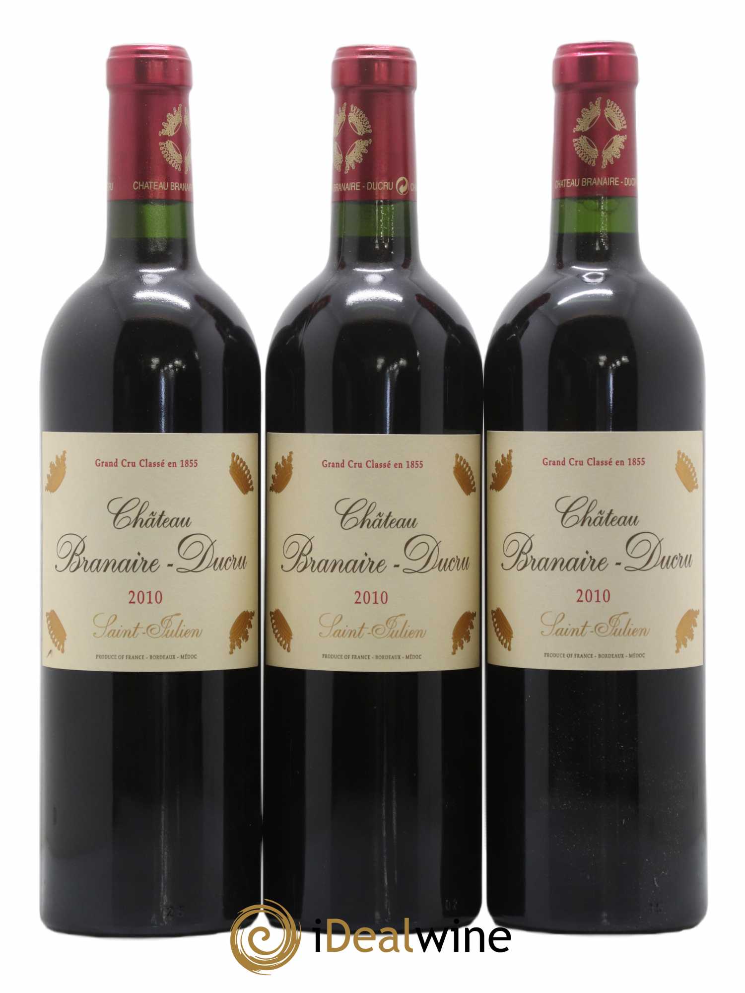 Château Branaire Ducru 4ème Grand Cru Classé 2010 - Lot de 3 bouteilles - 0