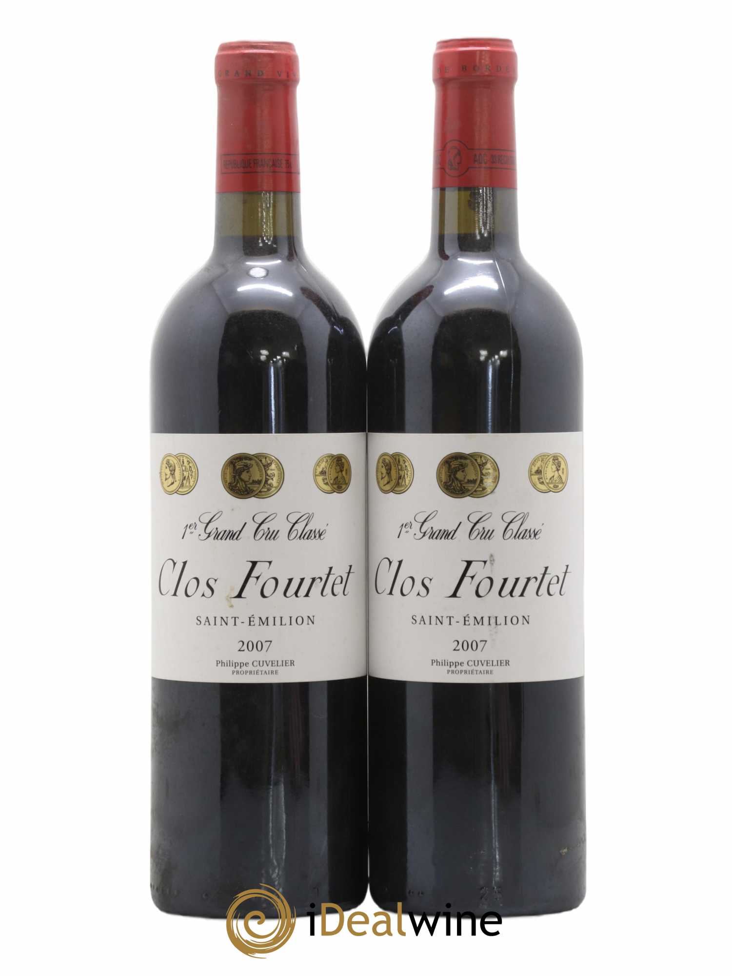 Clos Fourtet 1er Grand Cru Classé B 2007 - Lot de 2 bouteilles - 0