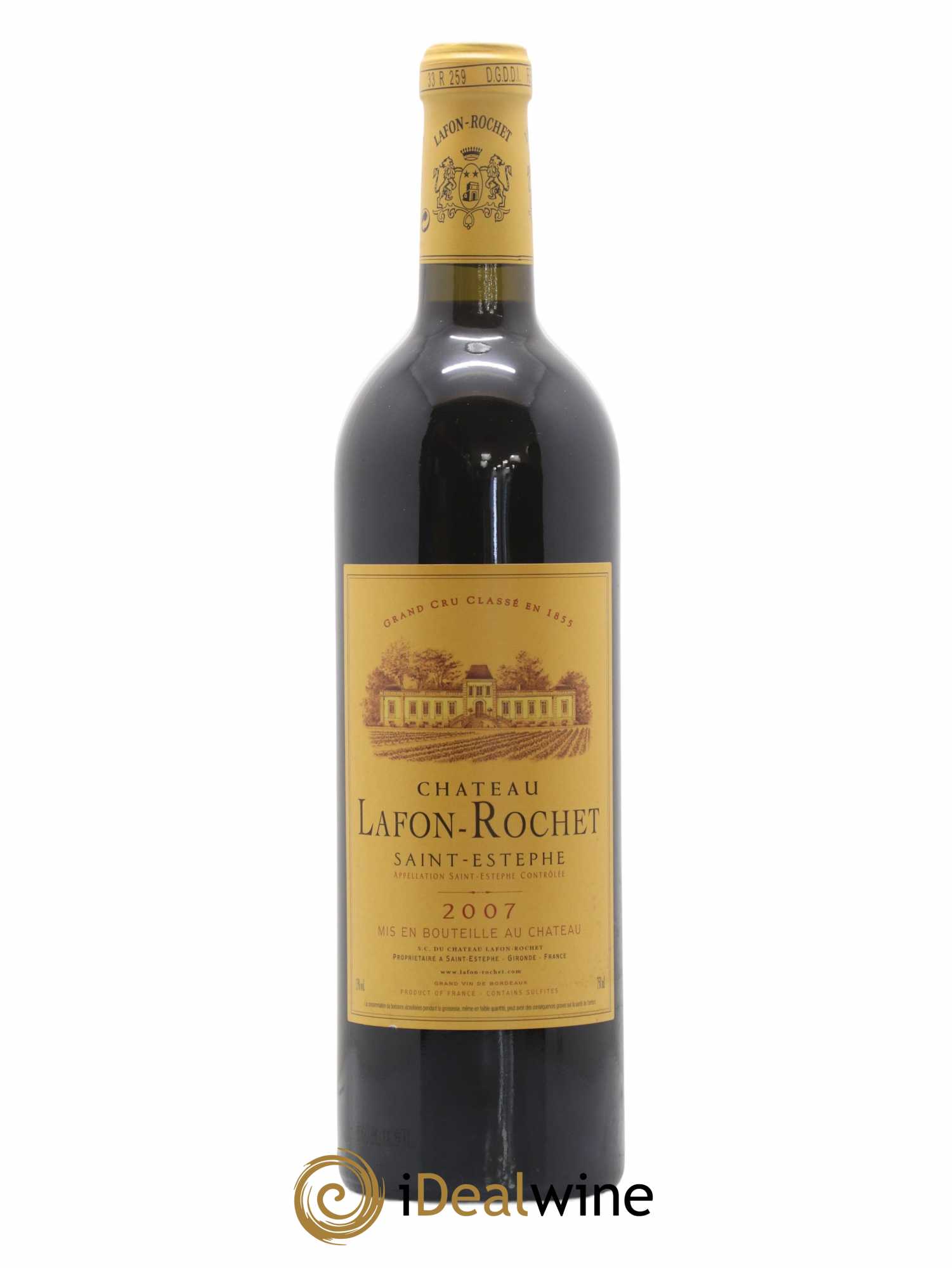 Château Lafon Rochet 4ème Grand Cru Classé 2007 - Lot de 1 bouteille - 0