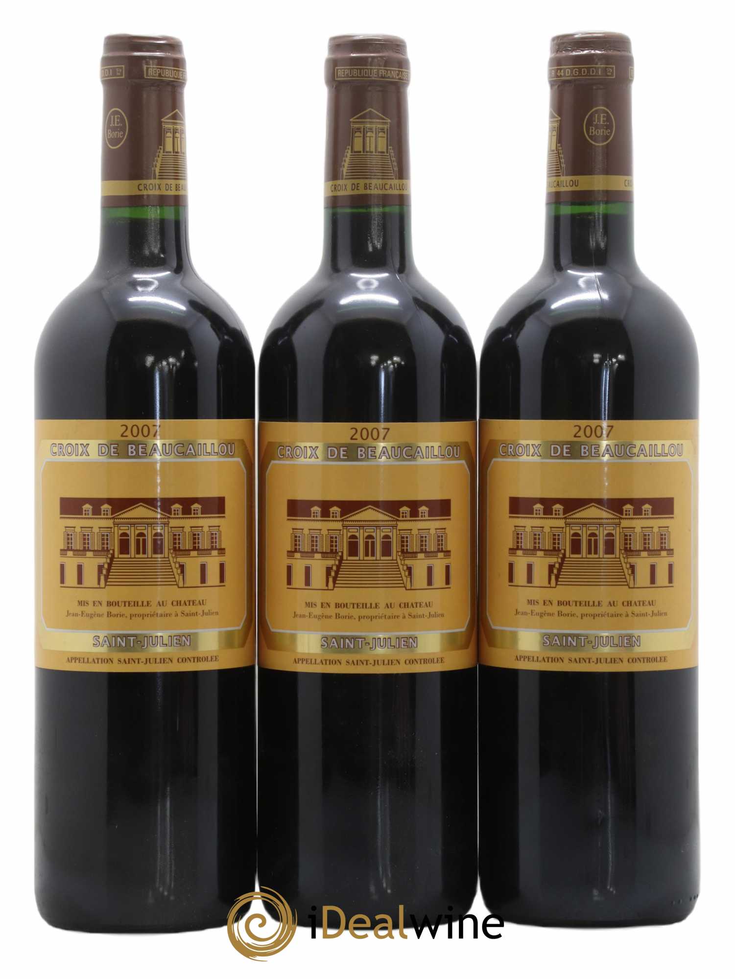 La Croix de Beaucaillou Second Vin 2007 - Lot de 3 bouteilles - 0