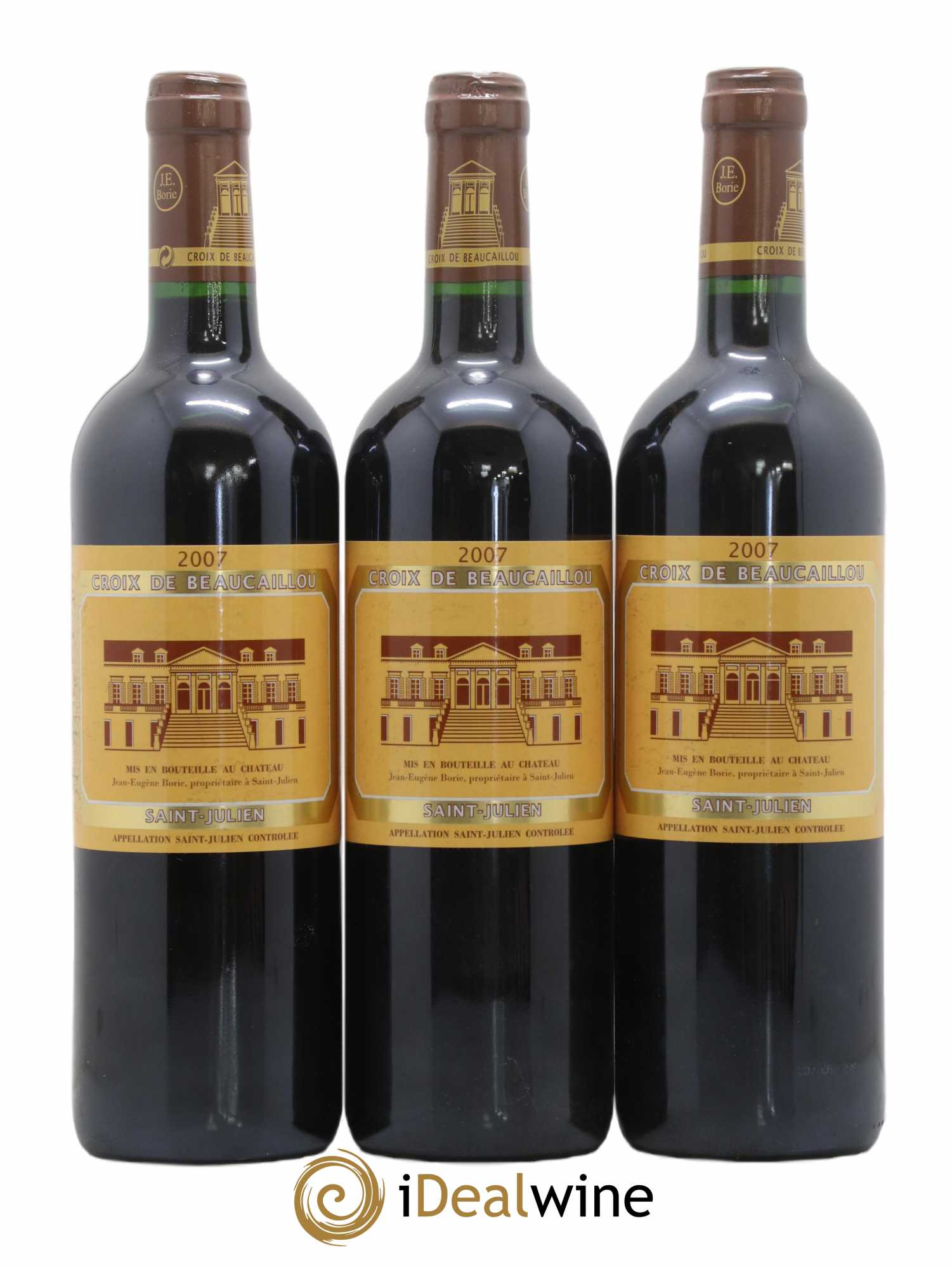 La Croix de Beaucaillou Second Vin 2007 - Lot de 3 bouteilles - 0