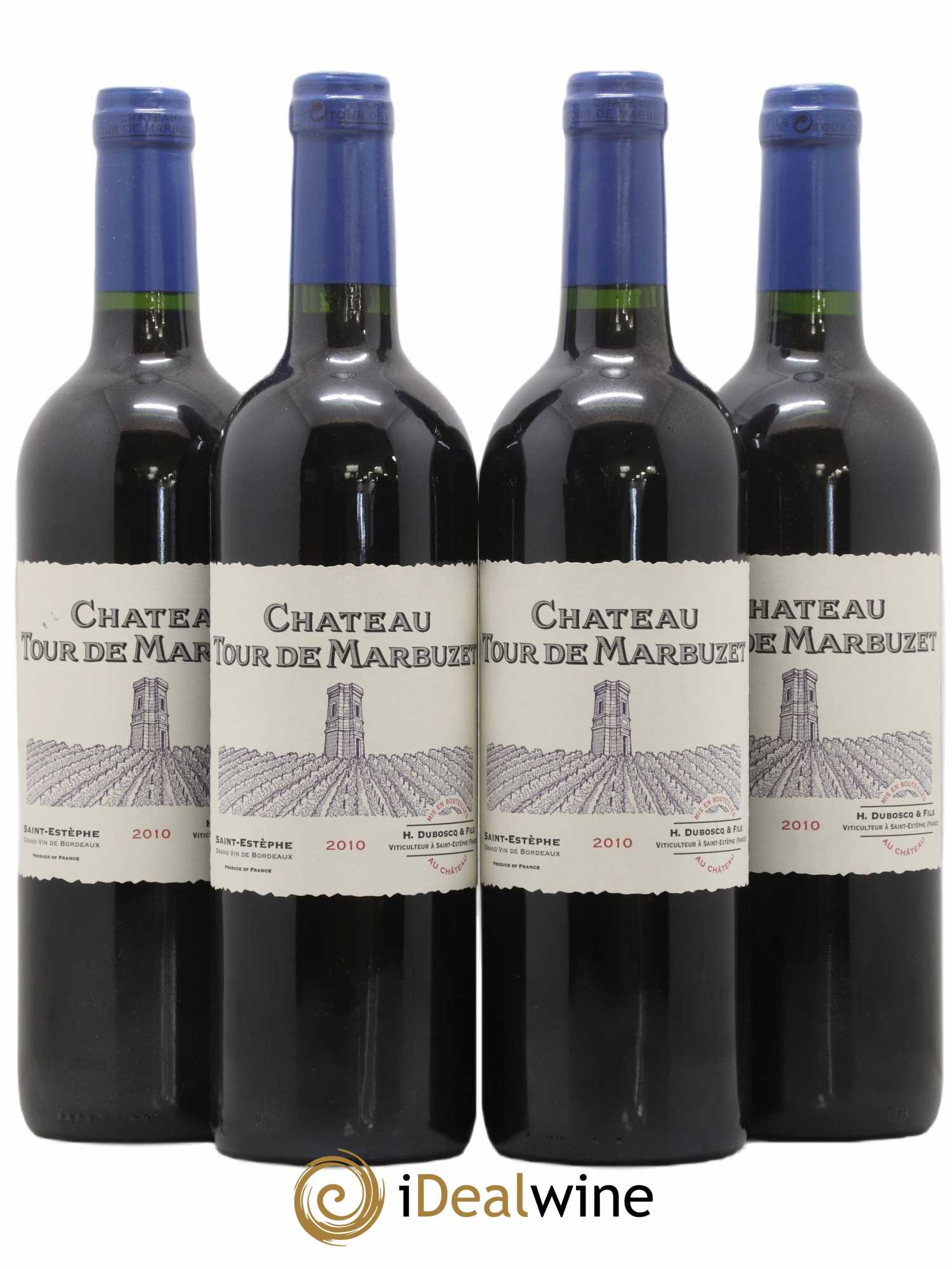 Château Tour de Marbuzet 2010 - Lot de 4 bouteilles - 0