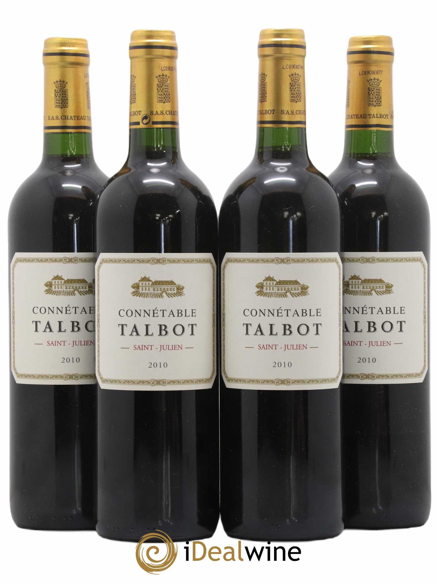 Connétable de Talbot Second Vin 2010 - Lot de 4 bouteilles - 0