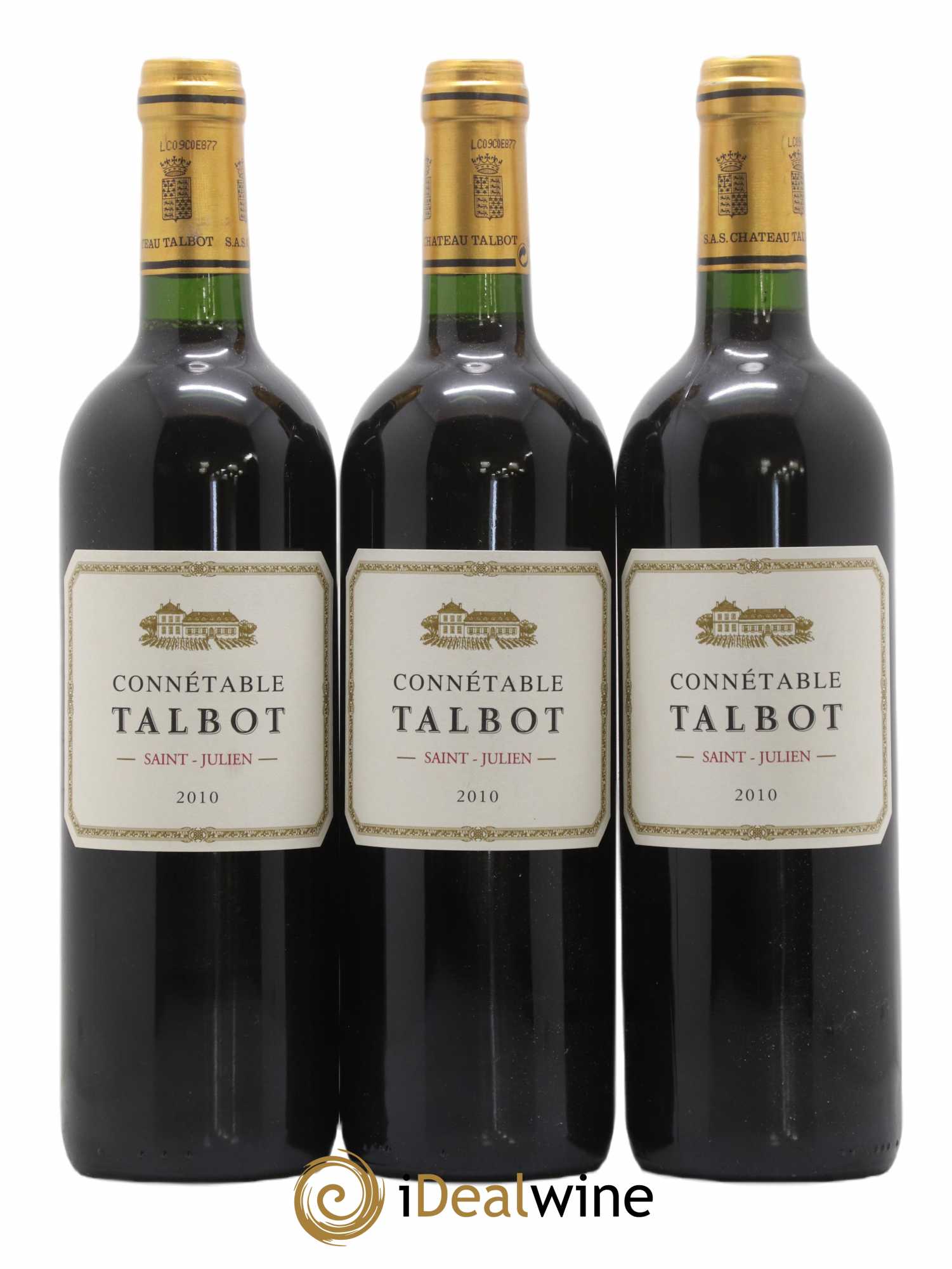 Connétable de Talbot Second Vin 2010 - Posten von 3 Flaschen - 0
