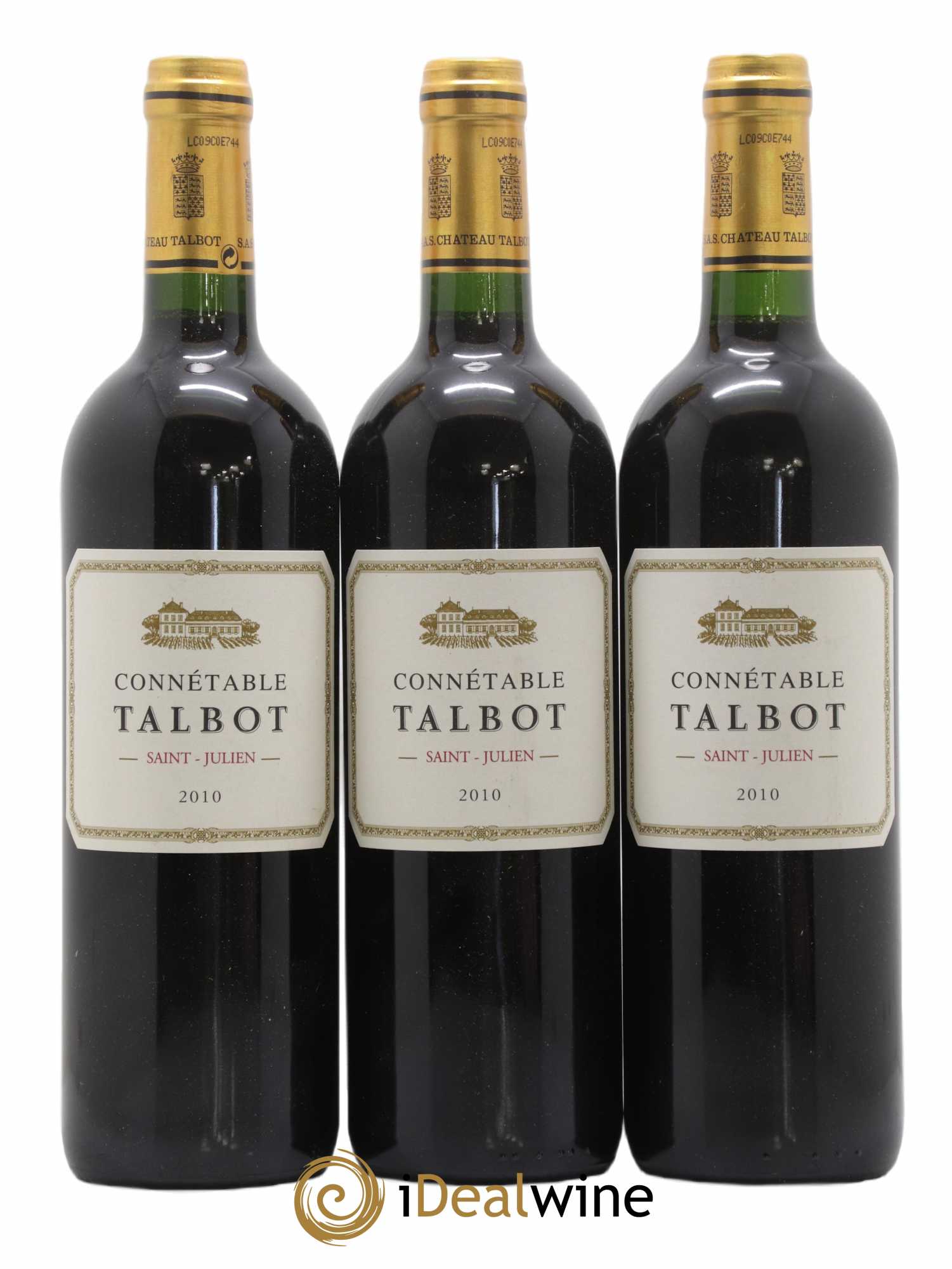 Connétable de Talbot Second Vin 2010 - Lot de 3 bouteilles - 0