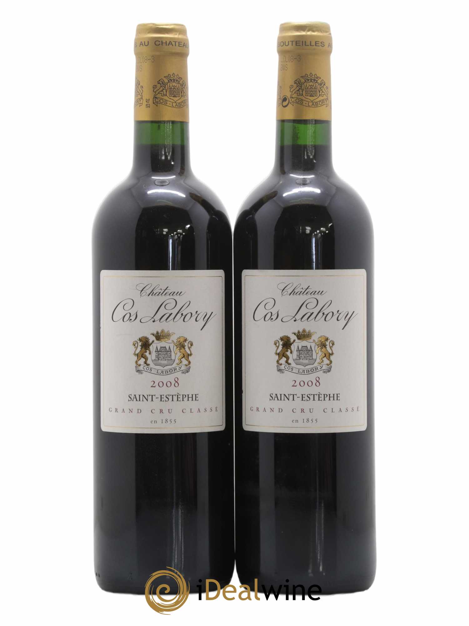 Château Cos Labory 5ème Grand Cru Classé 2008 - Lot de 2 bouteilles - 0