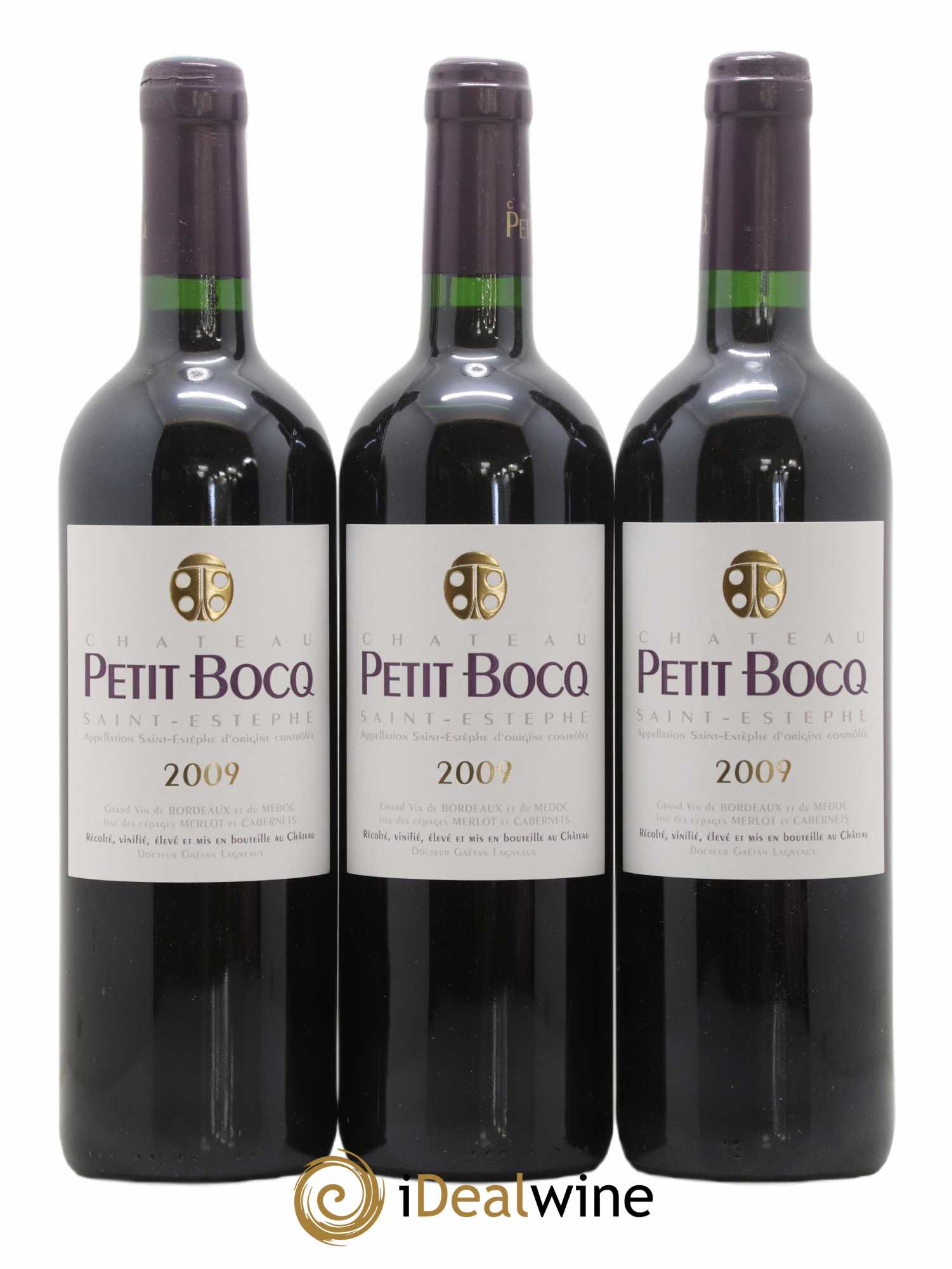Château Petit Bocq Cru Bourgeois 2009 - Posten von 3 Flaschen - 0