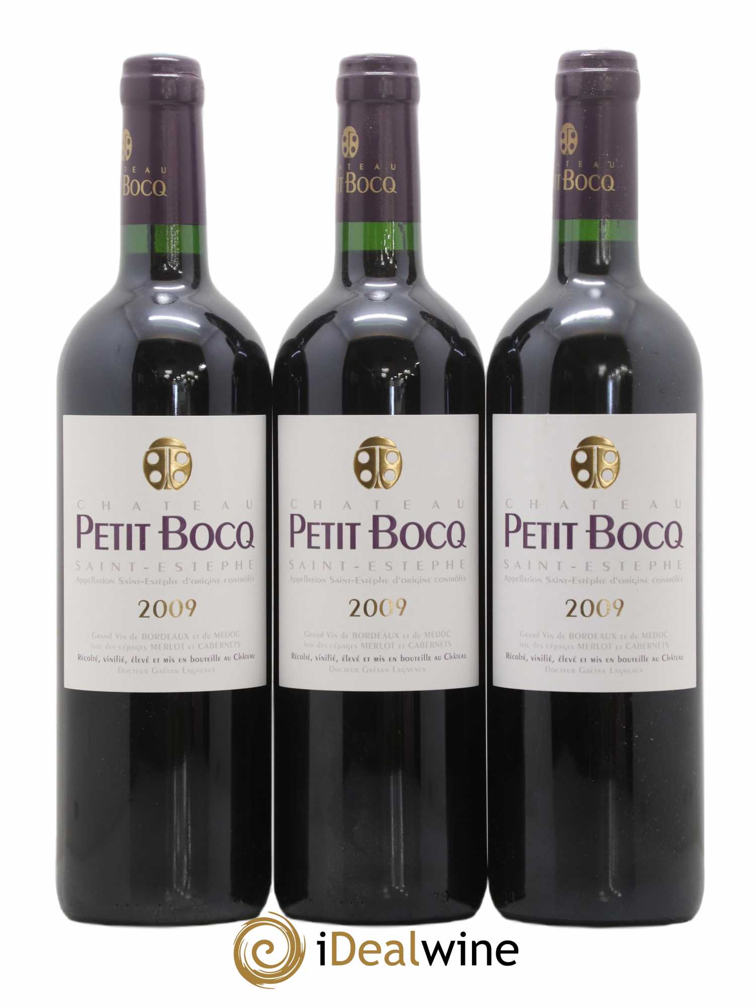 Château Petit Bocq Cru Bourgeois 2009 - Lot de 3 bouteilles - 0