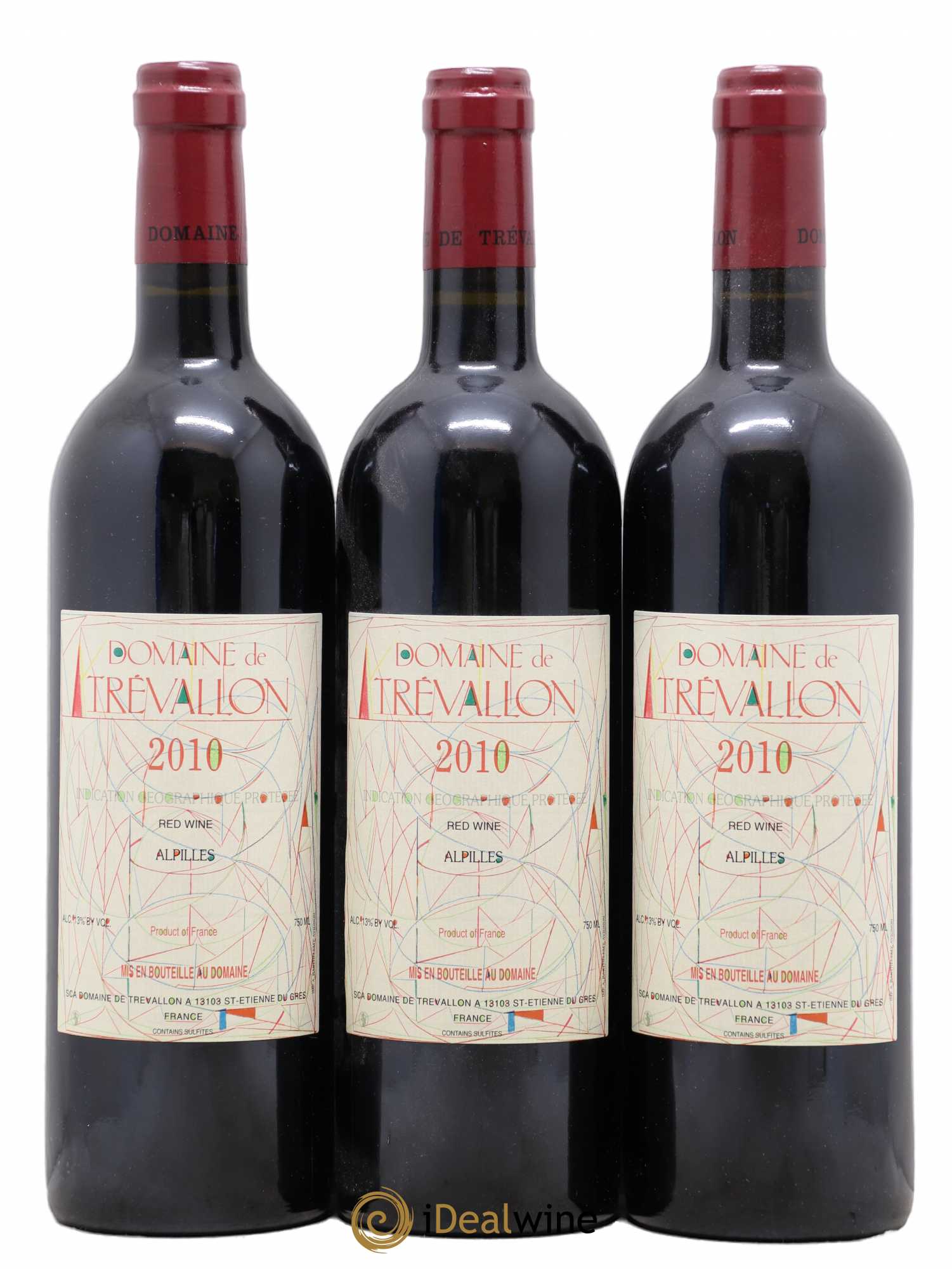 Alpilles Trévallon (Domaine de) Eloi Dürrbach 2010 - Lot de 3 bouteilles - 0