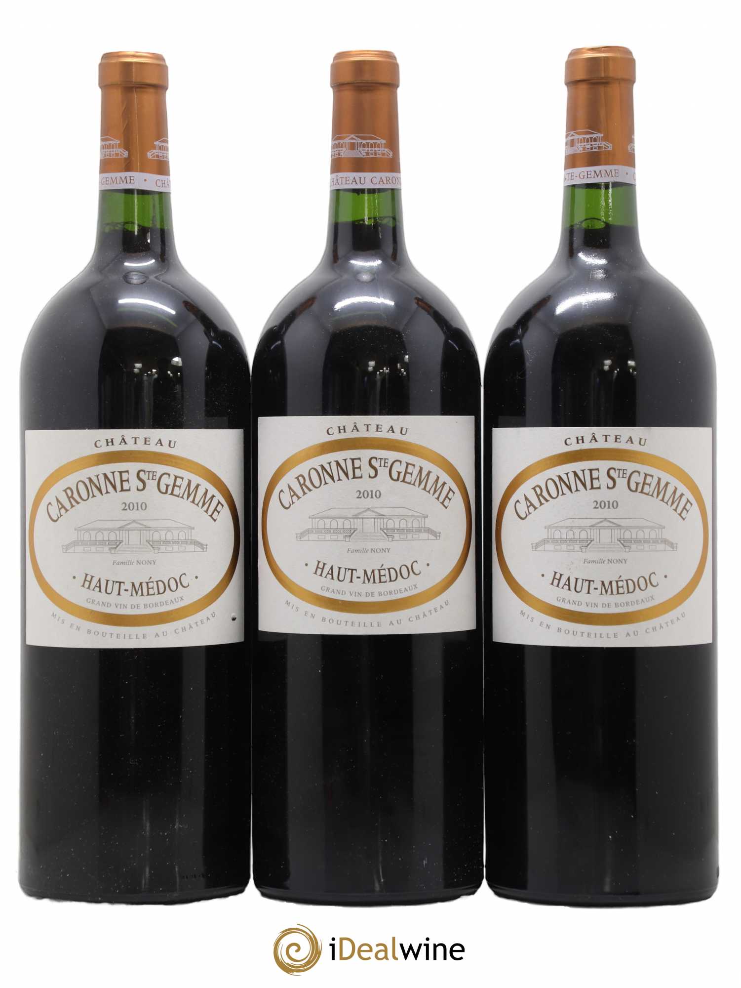 Château Caronne Sainte-Gemme Cru Bourgeois 2010 - Lot de 3 magnums - 0