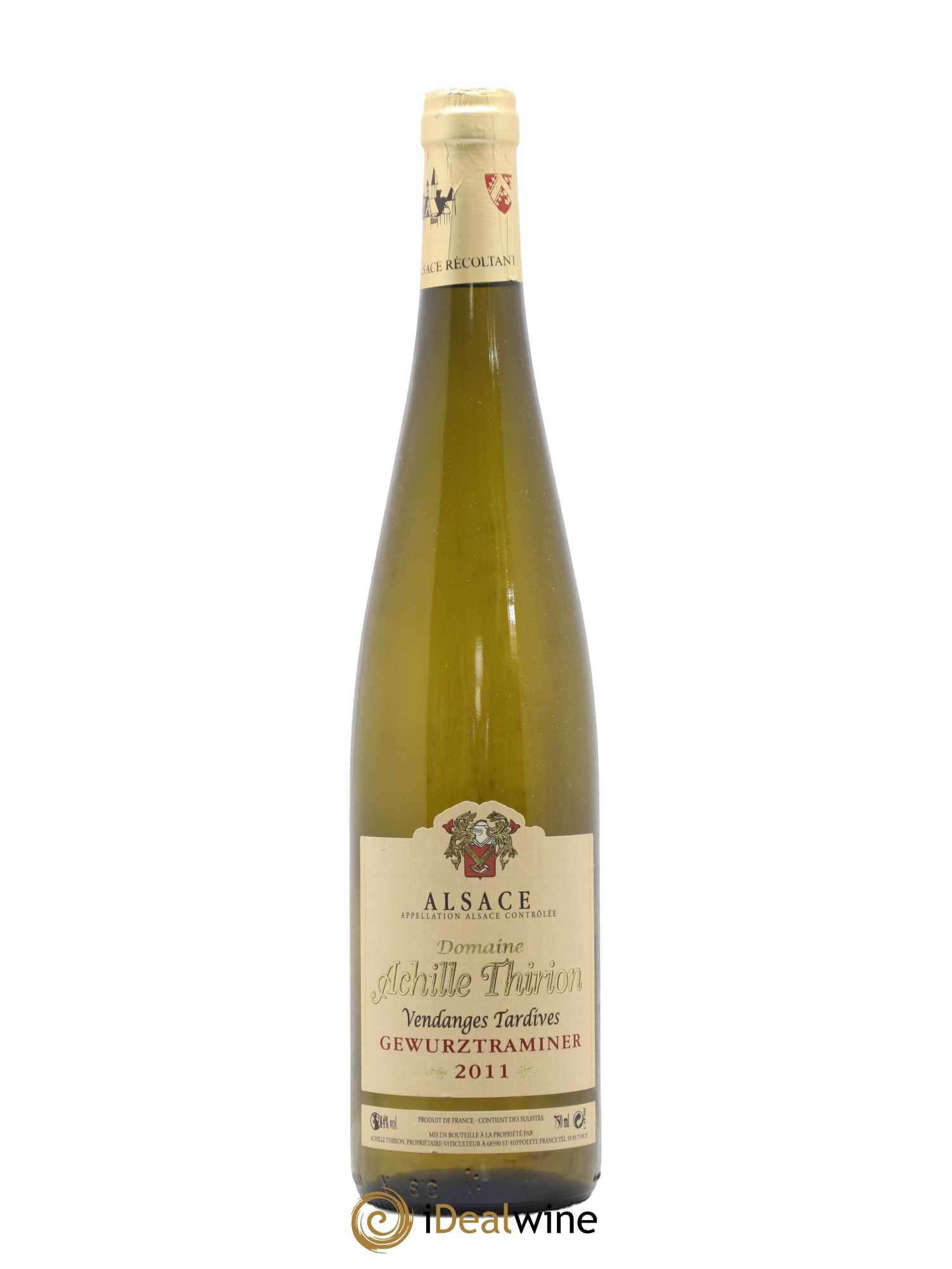 Gewurztraminer Vendanges Tardives Achille Thirion (sans prix de réserve) 2011 - Lotto di 1 bottiglia - 0
