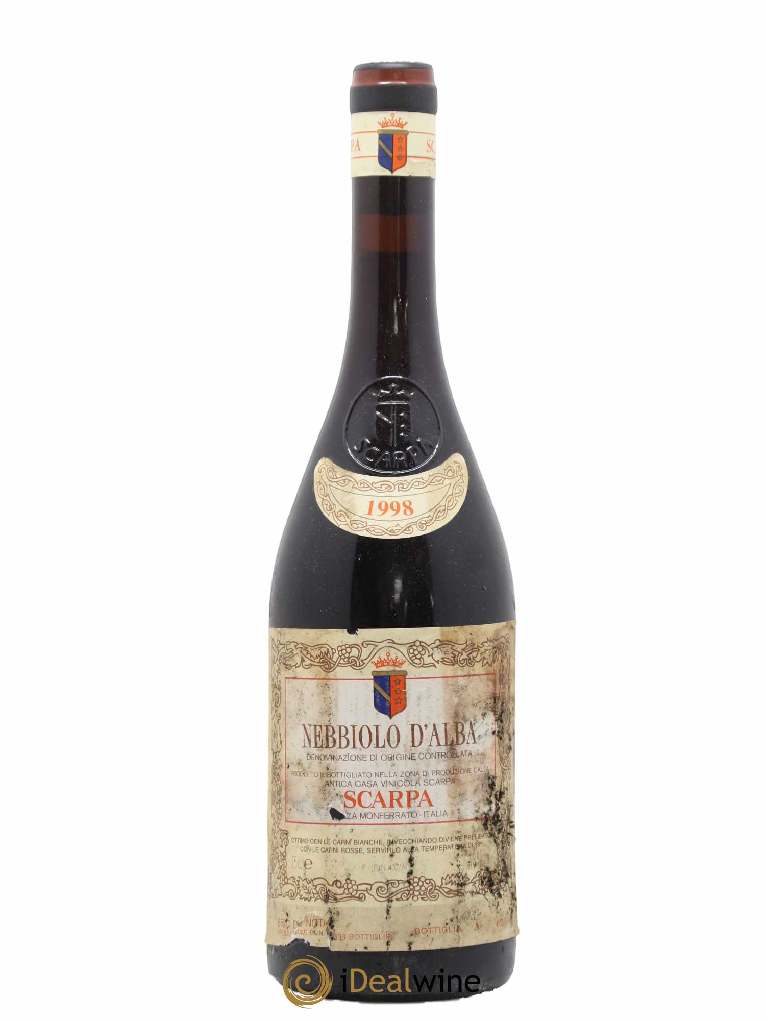 Nebbiolo d'Alba DOC Bric Du Nota Scarpa 1998 - Lot de 1 bouteille - 0