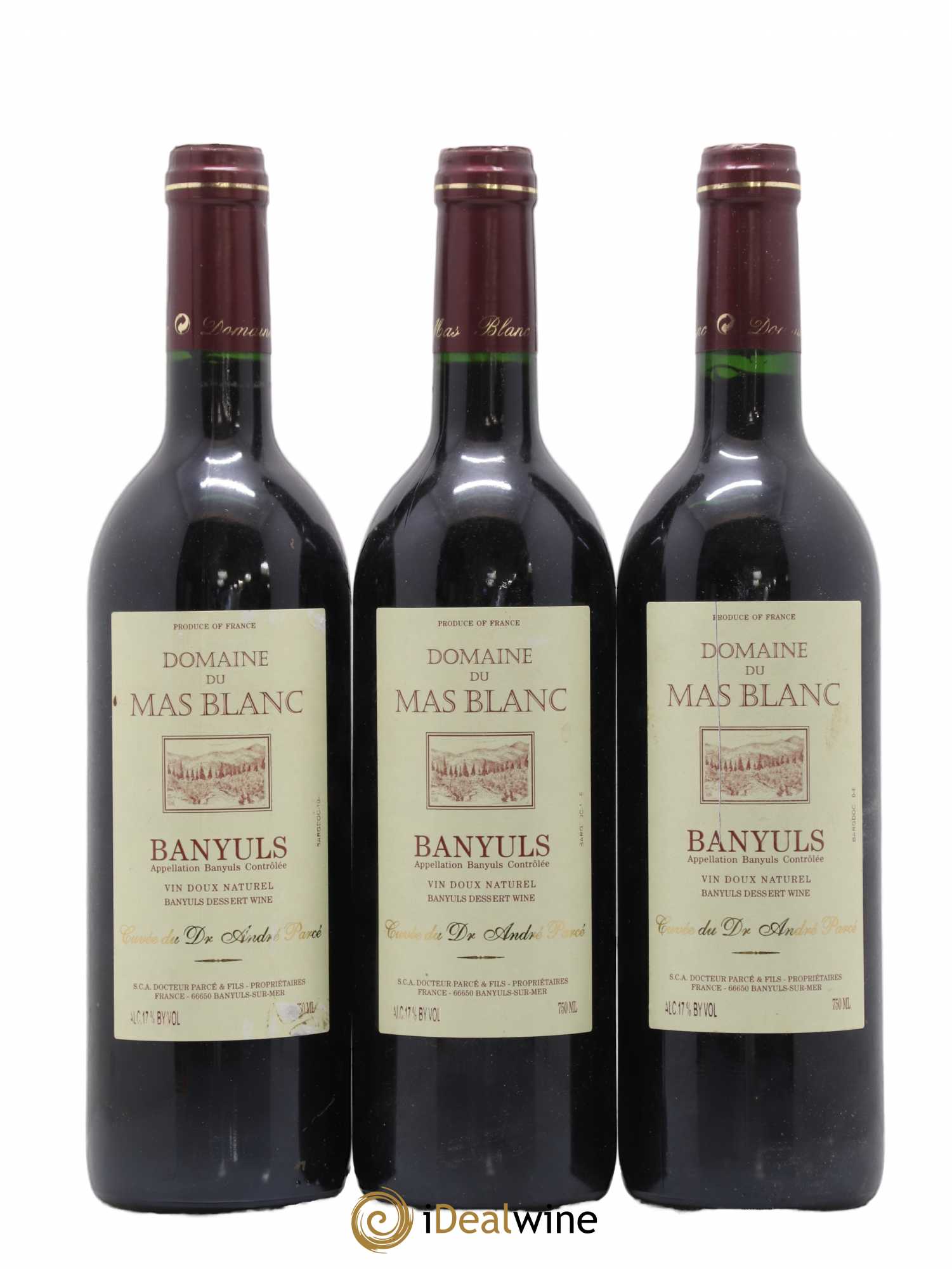 Banyuls Cuvee Du Docteur Parce - Lot de 3 bouteilles - 0