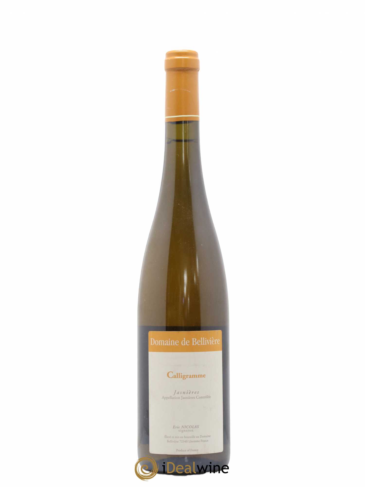 Jasnières Calligramme Domaine de Bellivière 2013 - Lot de 1 bouteille - 0