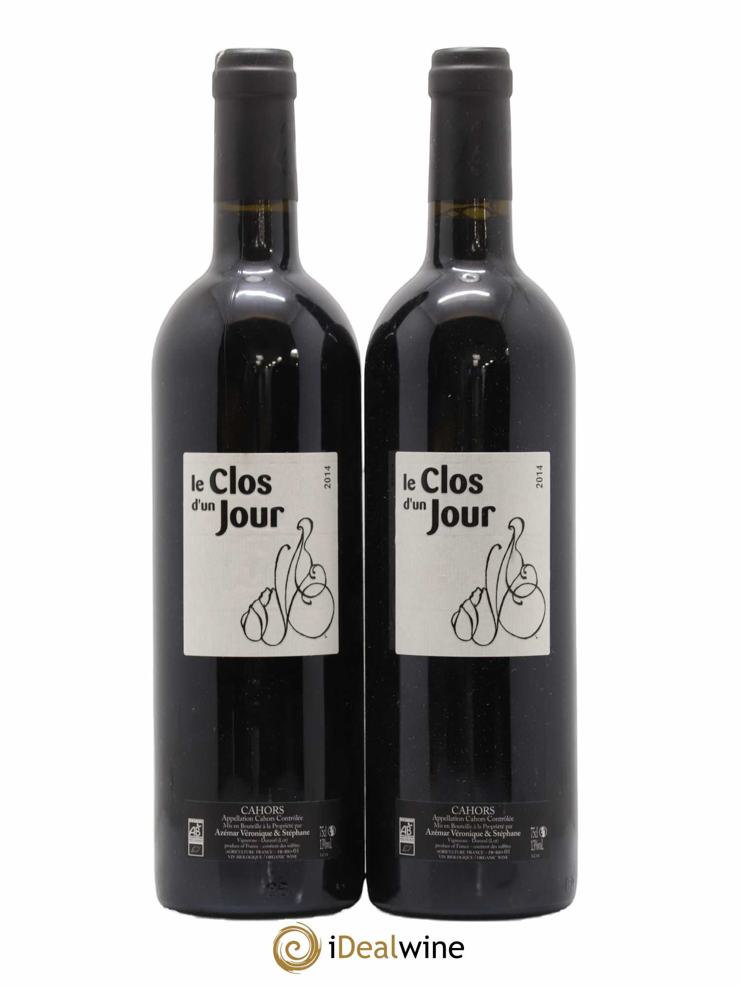 Cahors Le clos d'un jour (sans prix de réserve) 2014 - Posten von 2 Flaschen - 0