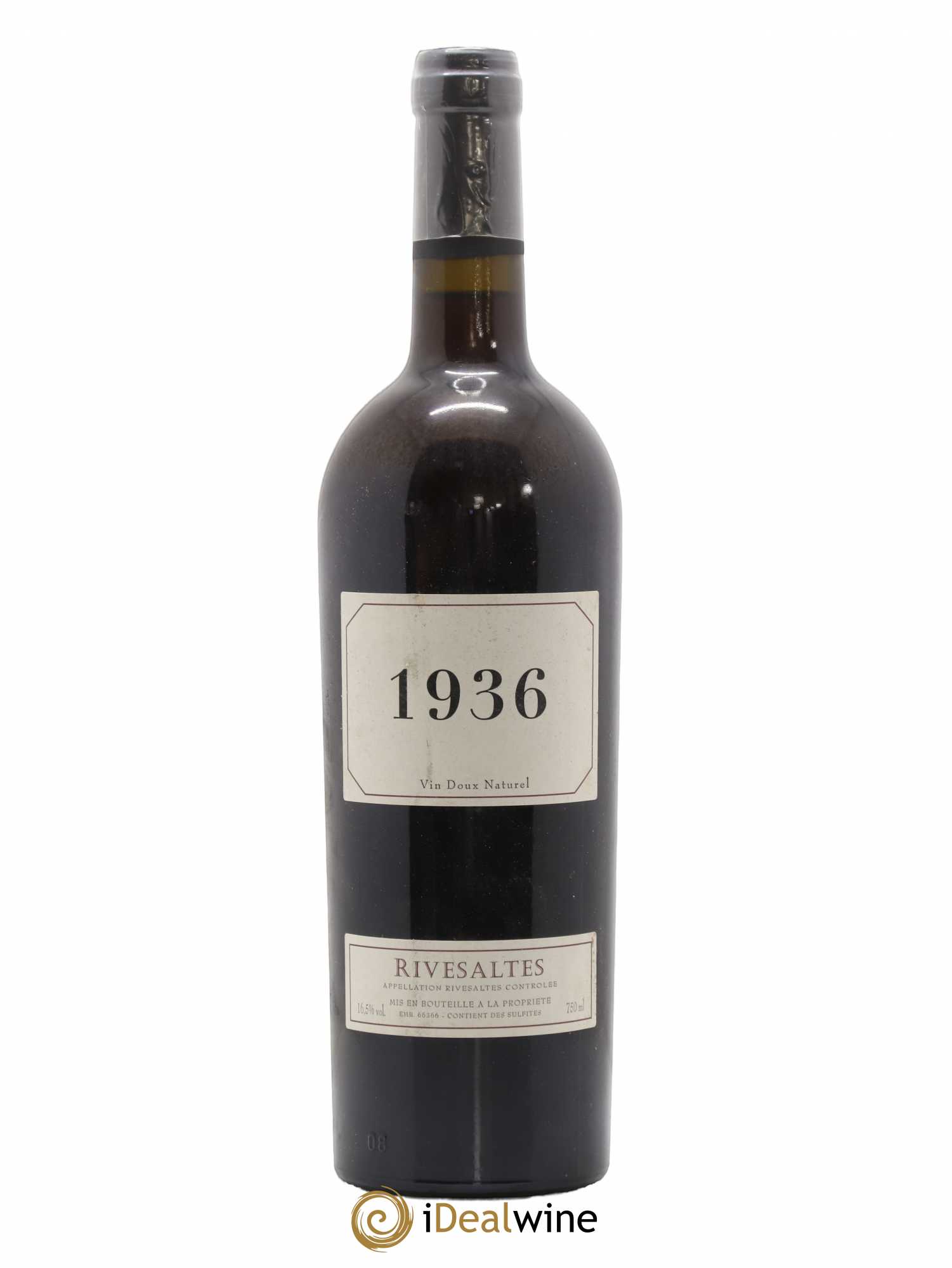 Rivesaltes 1936 - Posten von 1 Flasche - 0