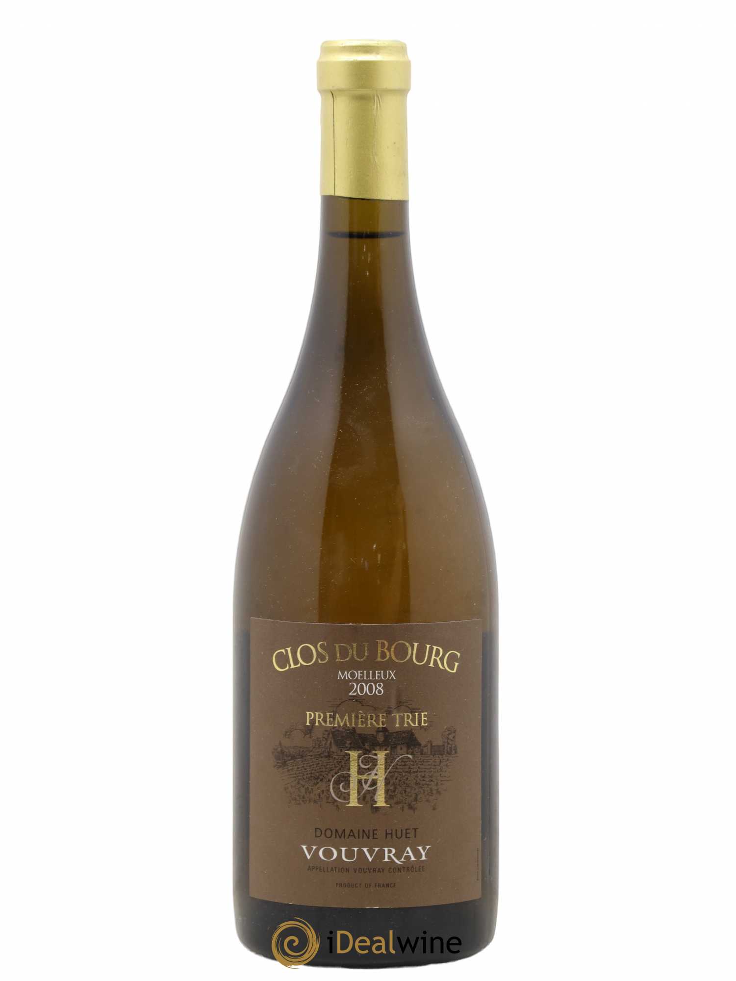 Vouvray Clos du Bourg Moelleux 1ère trie Domaine Huet 2008 - Lotto di 1 bottiglia - 0