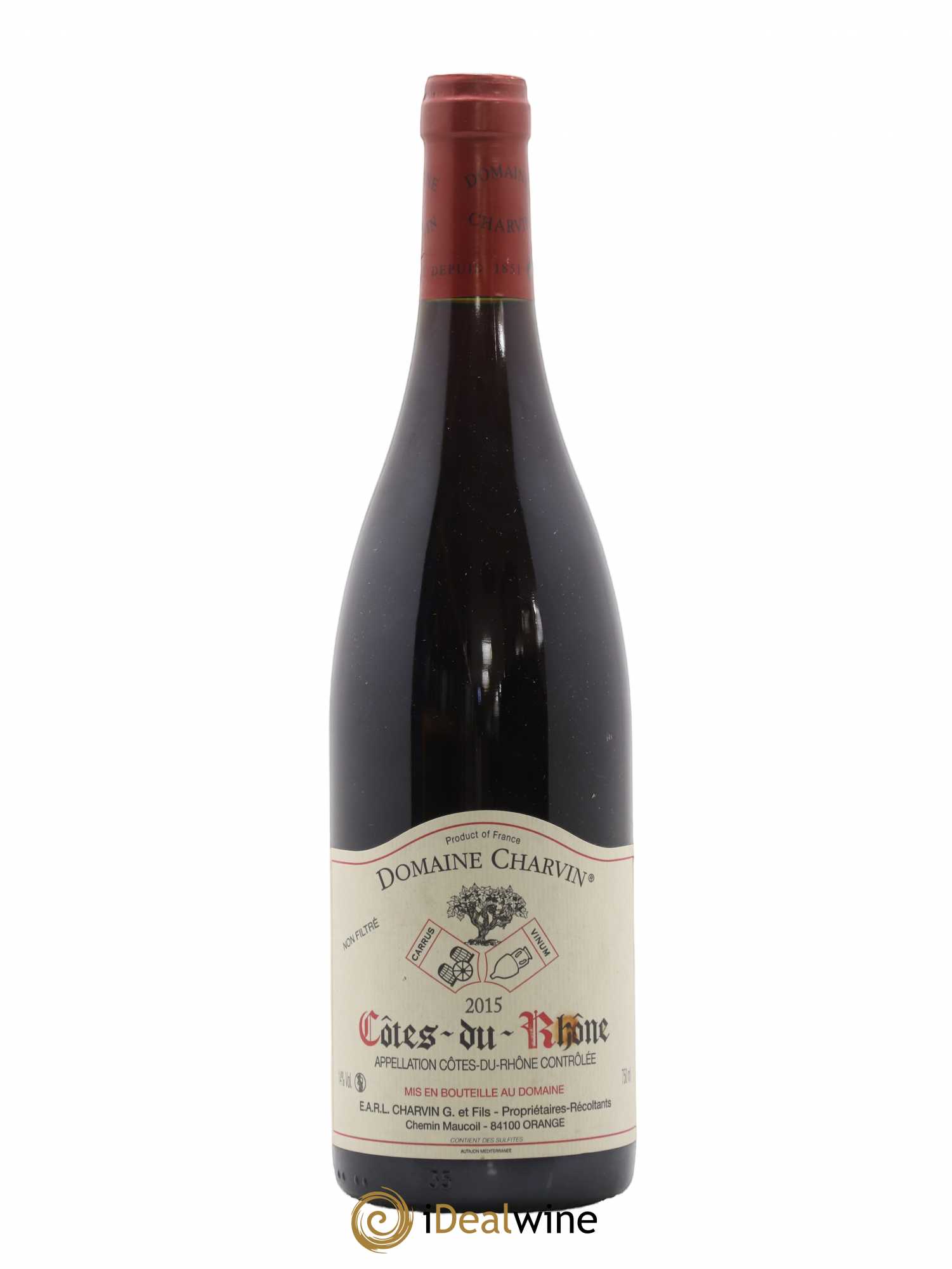 Côtes-du-Rhône Charvin (Domaine) 2015 - Lot de 1 bouteille - 0