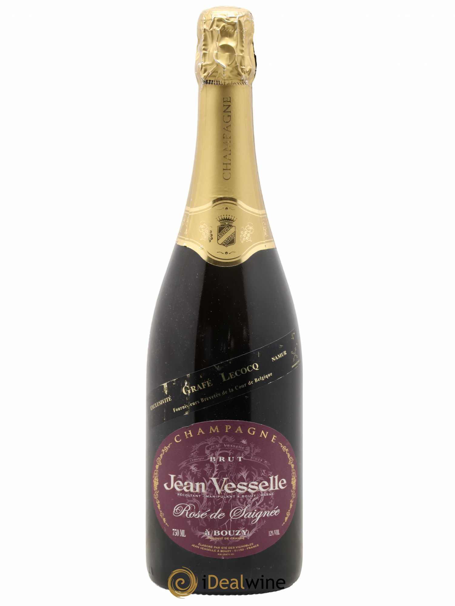 Champagne - Rosé de Saignée Jean Vesselle - Posten von 1 Flasche - 0