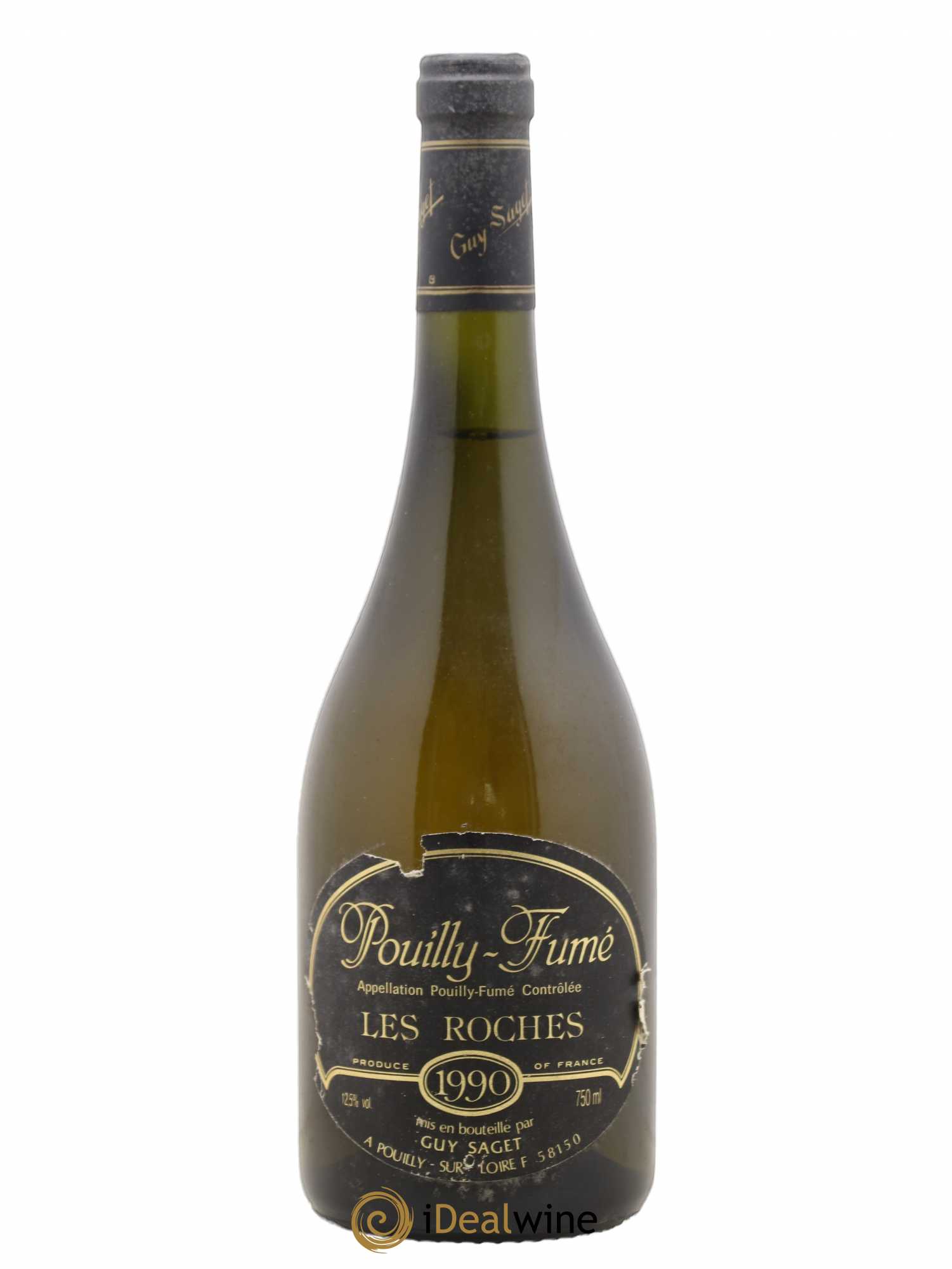 Pouilly-Fumé Les Roches Guy Saget 1990 - Posten von 1 Flasche - 0