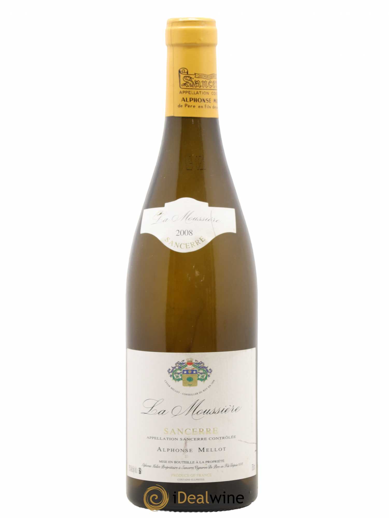 Sancerre La Moussière Alphonse Mellot 2008 - Lot de 1 bouteille - 0