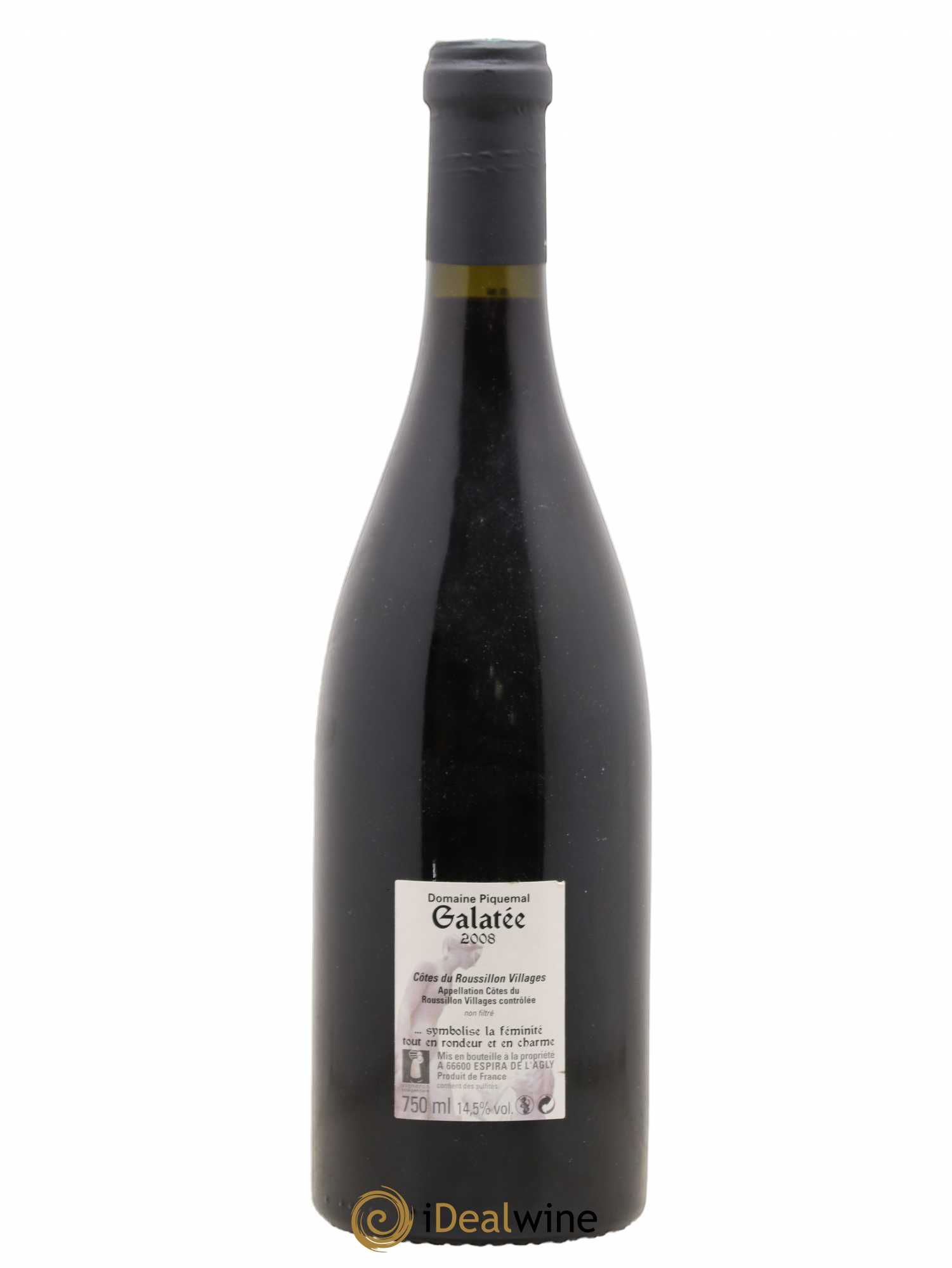 Côtes du Roussillon Galatee domaine Piquemal (sans prix de réserve) 2008 - Posten von 1 Flasche - 1