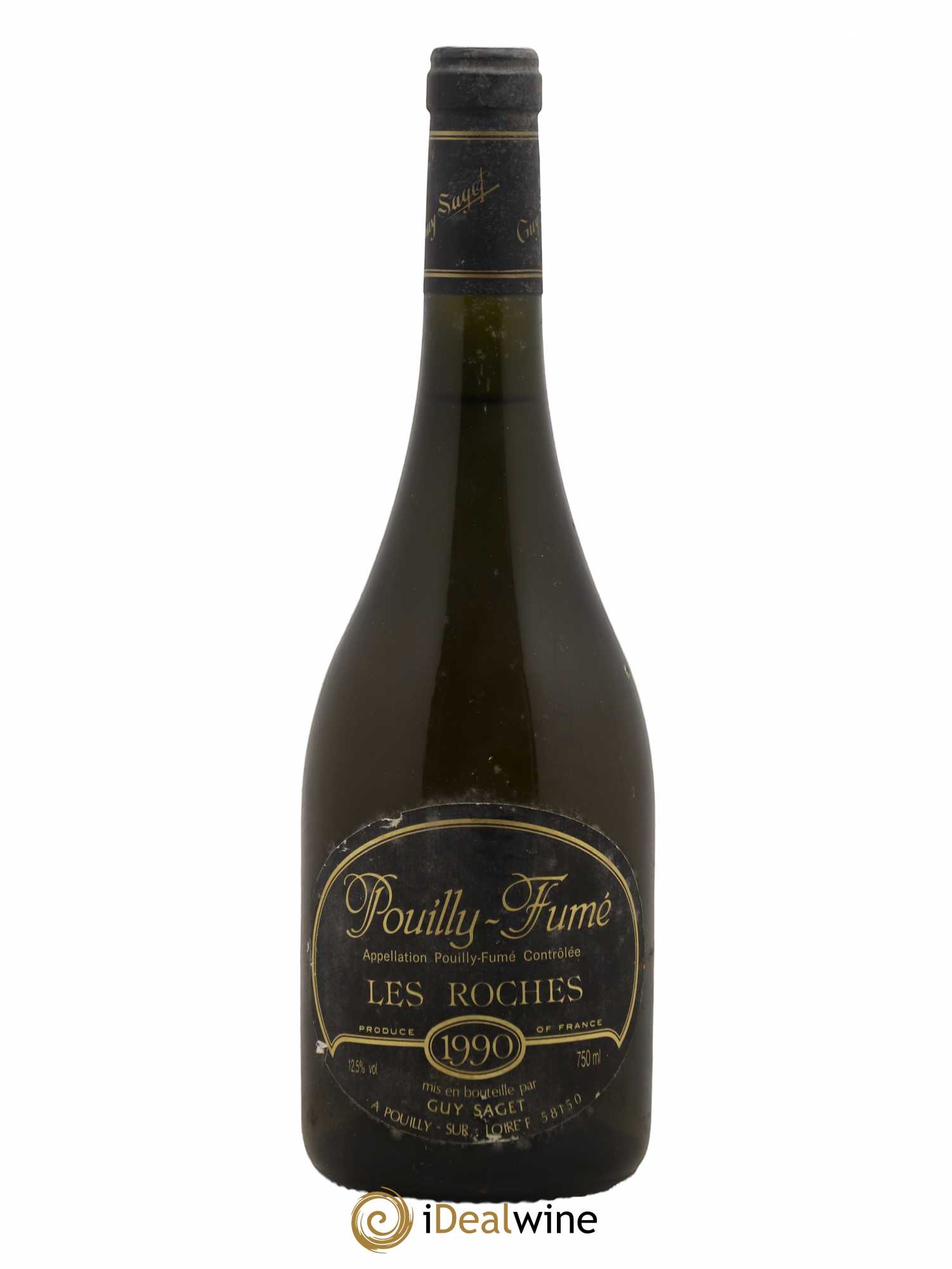 Pouilly-Fumé Les Roches Guy Saget 1990 - Posten von 1 Flasche - 0