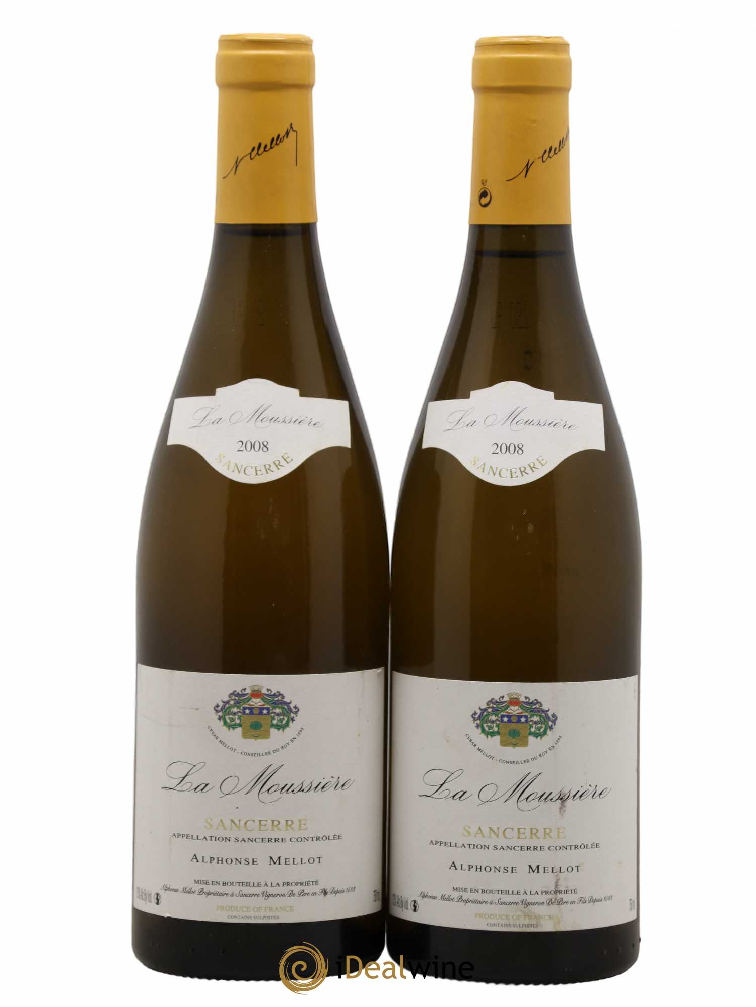 Sancerre La Moussière Alphonse Mellot 2008 - Lot de 2 bouteilles - 0