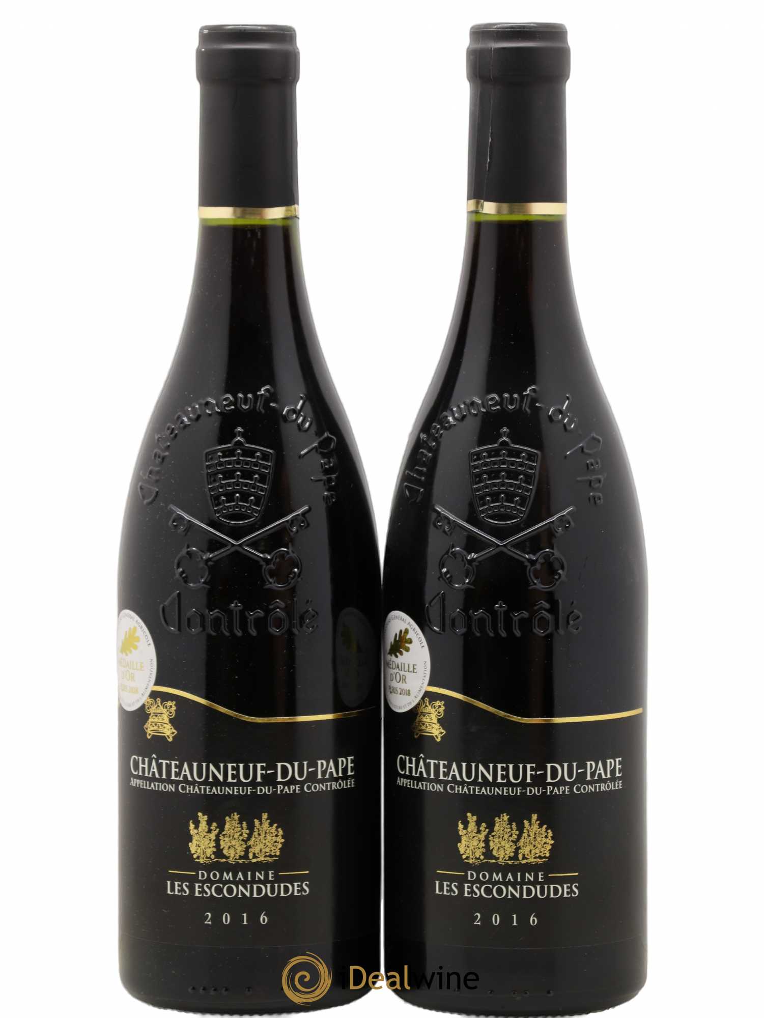 Châteauneuf-du-Pape Domaine Des Escandudes 2016 - Posten von 2 Flaschen - 0