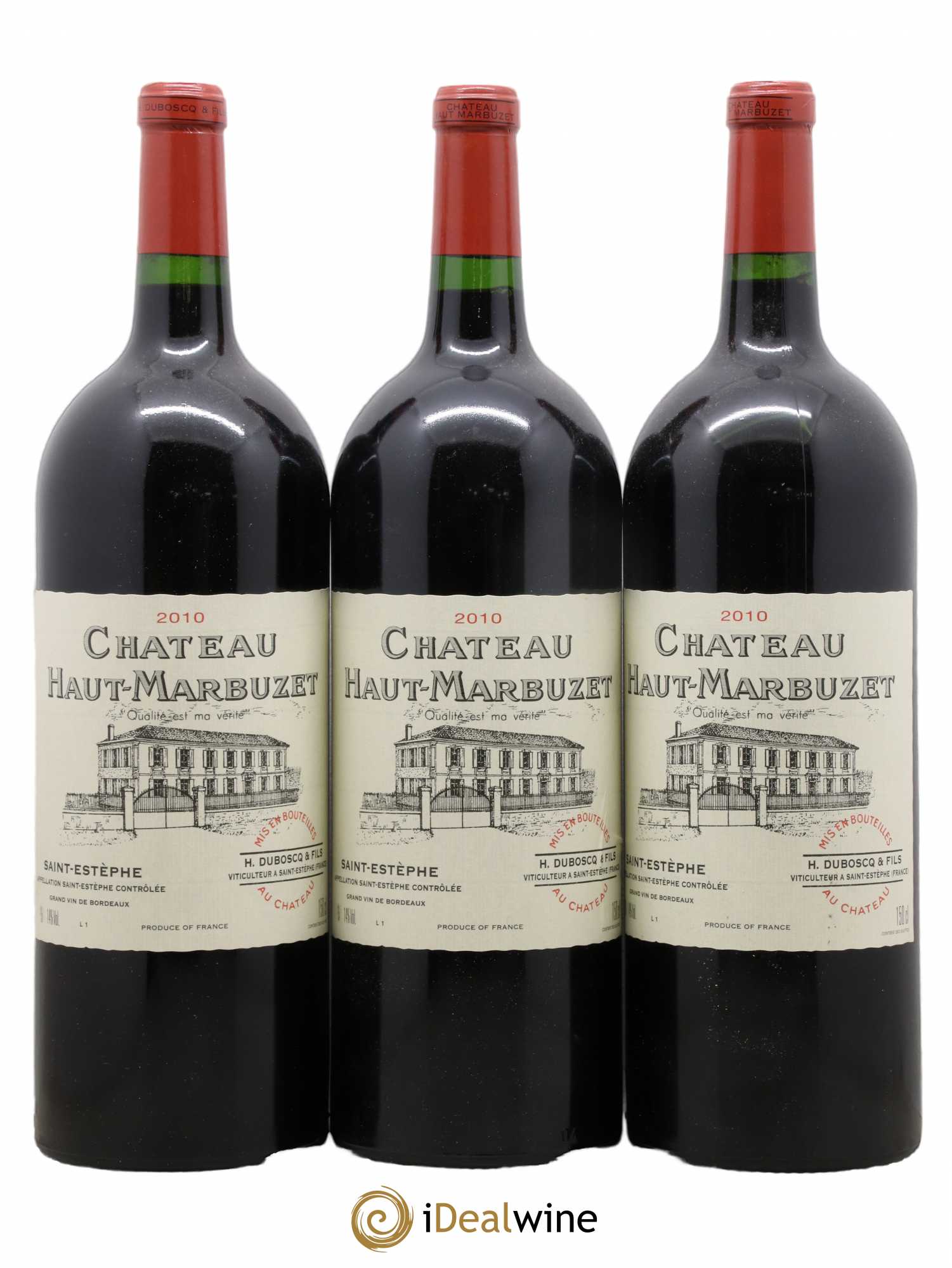 Château Haut Marbuzet 2010 - Lot de 3 magnums - 0