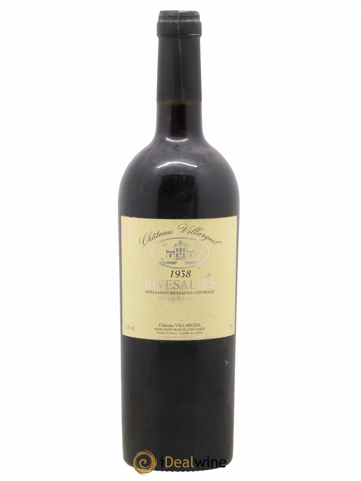 Rivesaltes Château Villargeil 1938 - Posten von 1 Flasche - 0