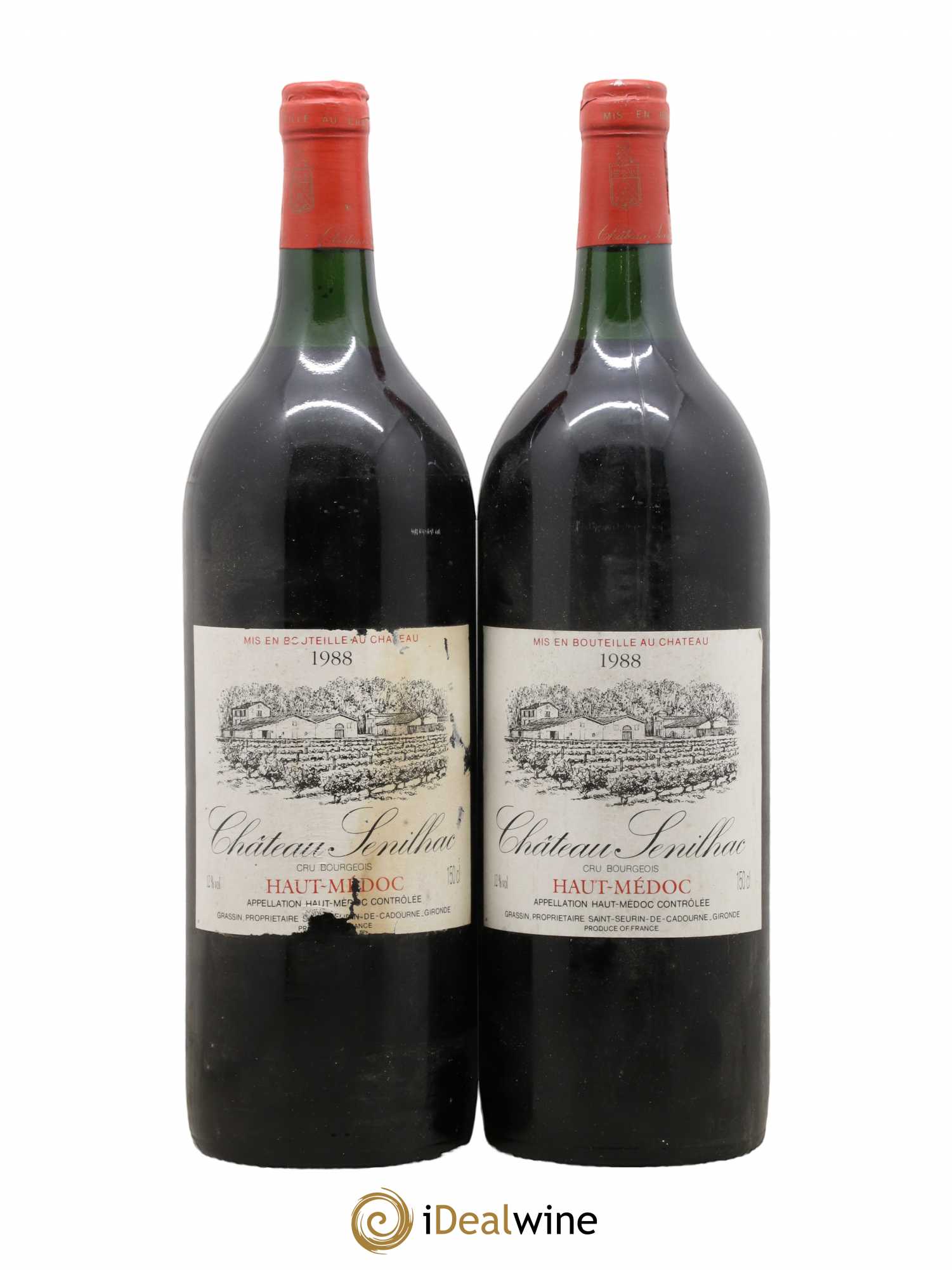 Haut Médoc Château sénilhac 1988 - Posten von 2 Magnum - 0