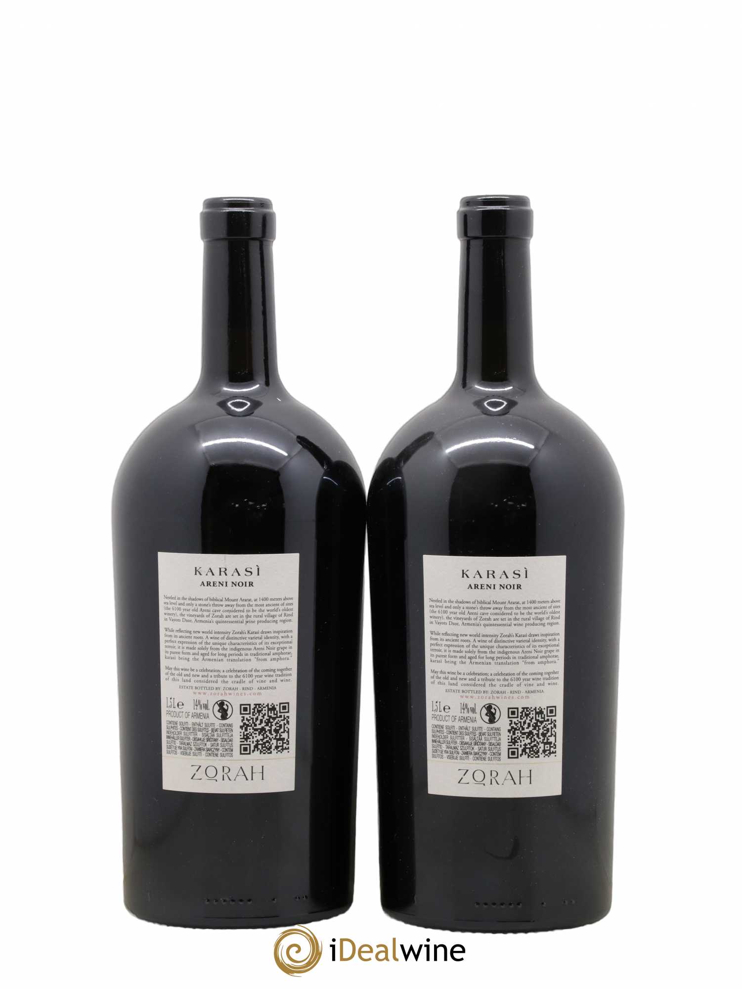 Vins Etrangers Arménie Zorah Karasi 2013 - Lotto di 2 magnum - 1