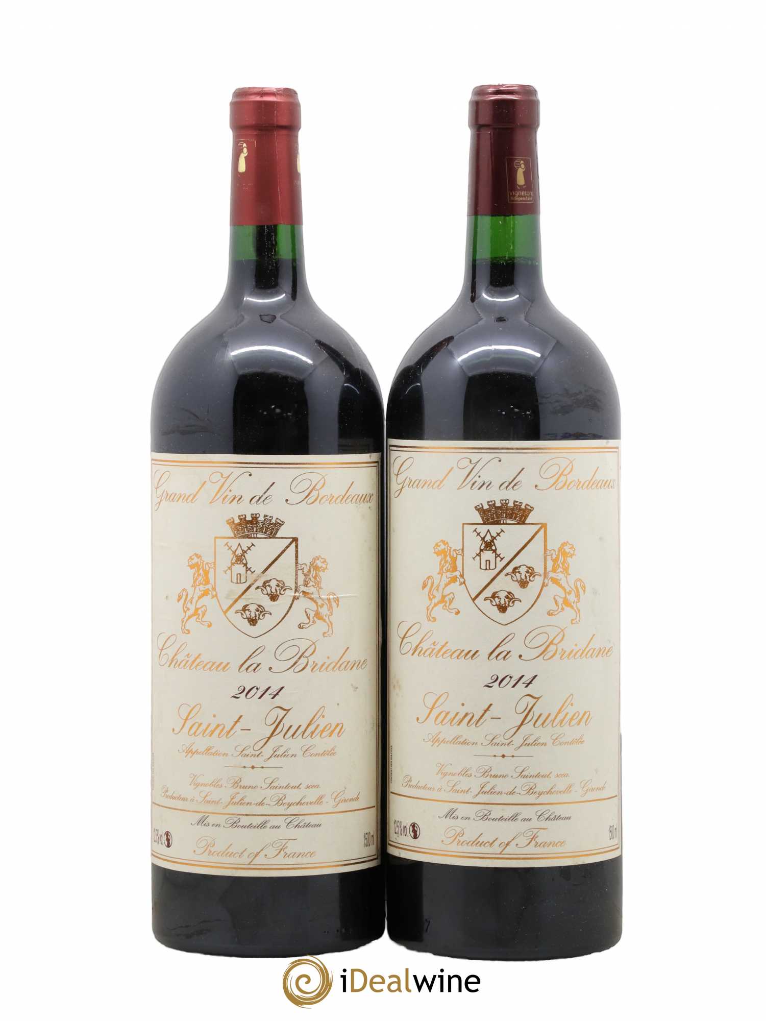 Château la Bridane Cru Bourgeois 2014 - Lot de 2 magnums - 0
