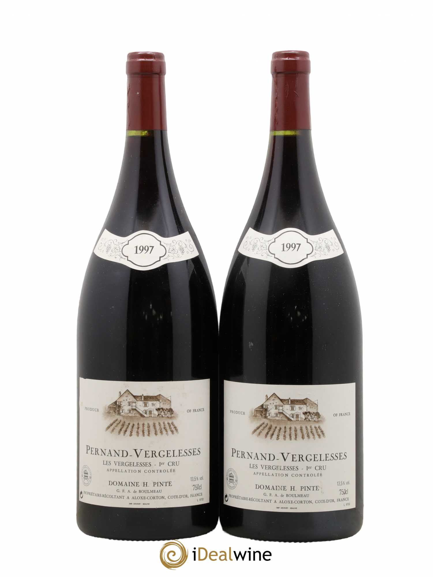 Pernand-Vergelesses 1er Cru Les Vergelesses Domaine H. Pinte 1997 - Posten von 2 Magnum - 0