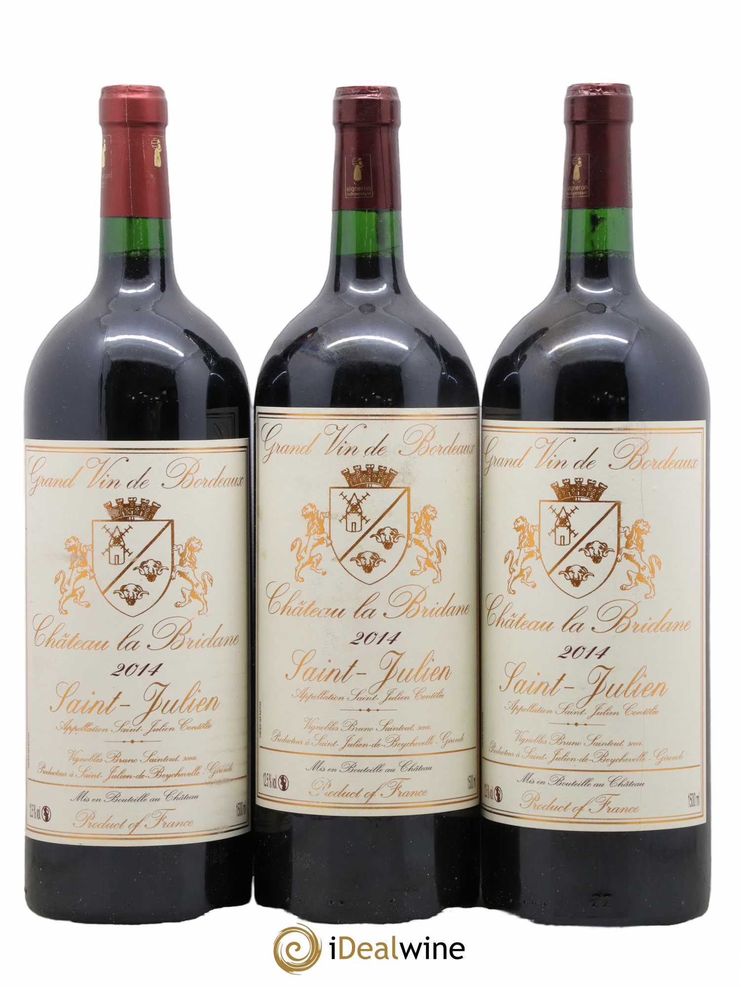 Château la Bridane Cru Bourgeois 2014 - Lot de 3 magnums - 0