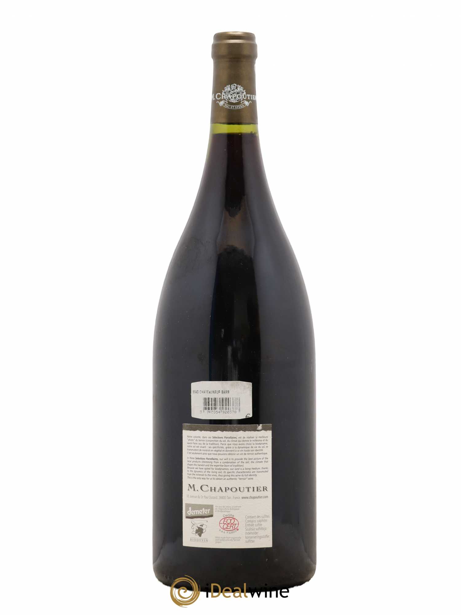 Châteauneuf-du-Pape Barbe Rac Chapoutier 2004 - Lot de 1 magnum - 1