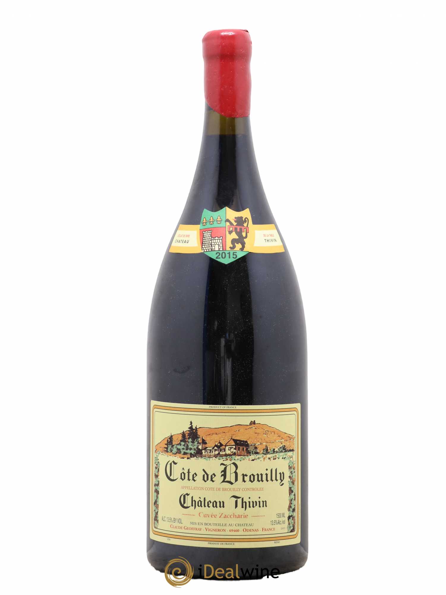 Côte de Brouilly Cuvée Zaccharie Château Thivin 2015 - Lot de 1 magnum - 0