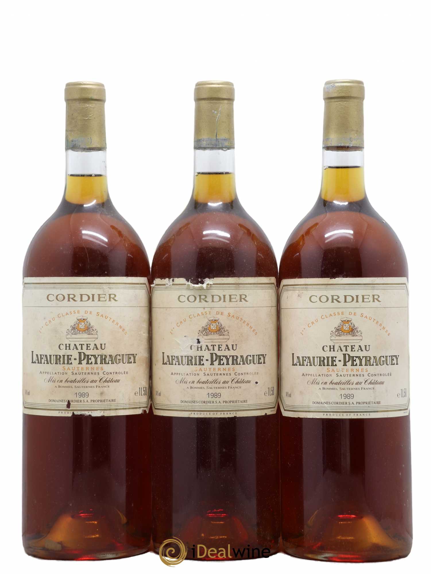 Château Lafaurie-Peyraguey 1er Grand Cru Classé 1989 - Lotto di 3 magnum - 0