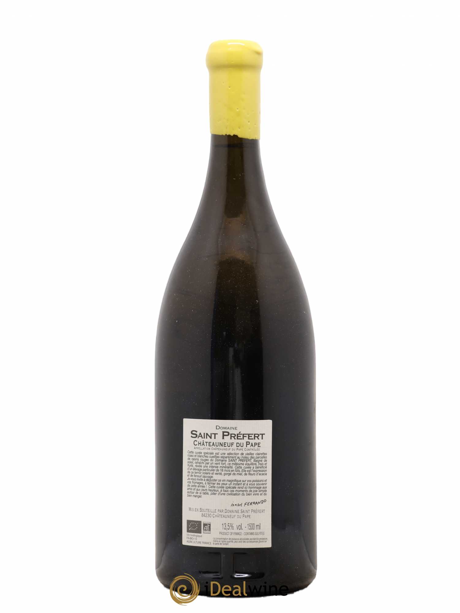 Châteauneuf-du-Pape Vieilles clairettes Domaine de Saint Préfert 2016 - Lot de 1 magnum - 1