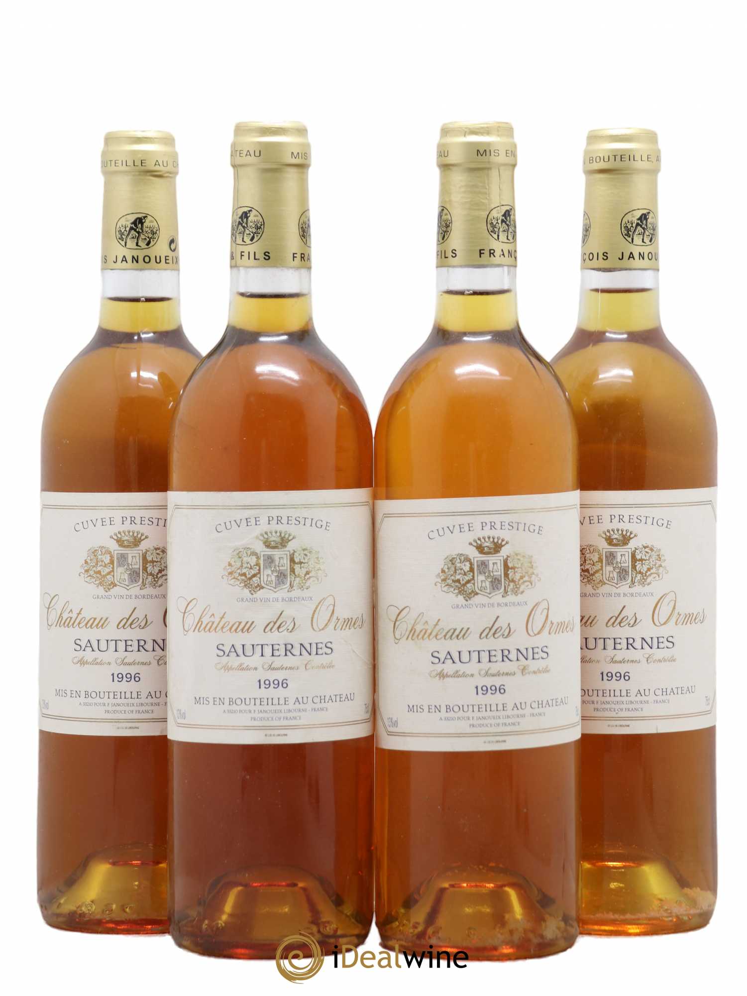 Vin de France Cuvée Prestige Château des Ormes 1996 - Lotto di 4 bottiglie - 0