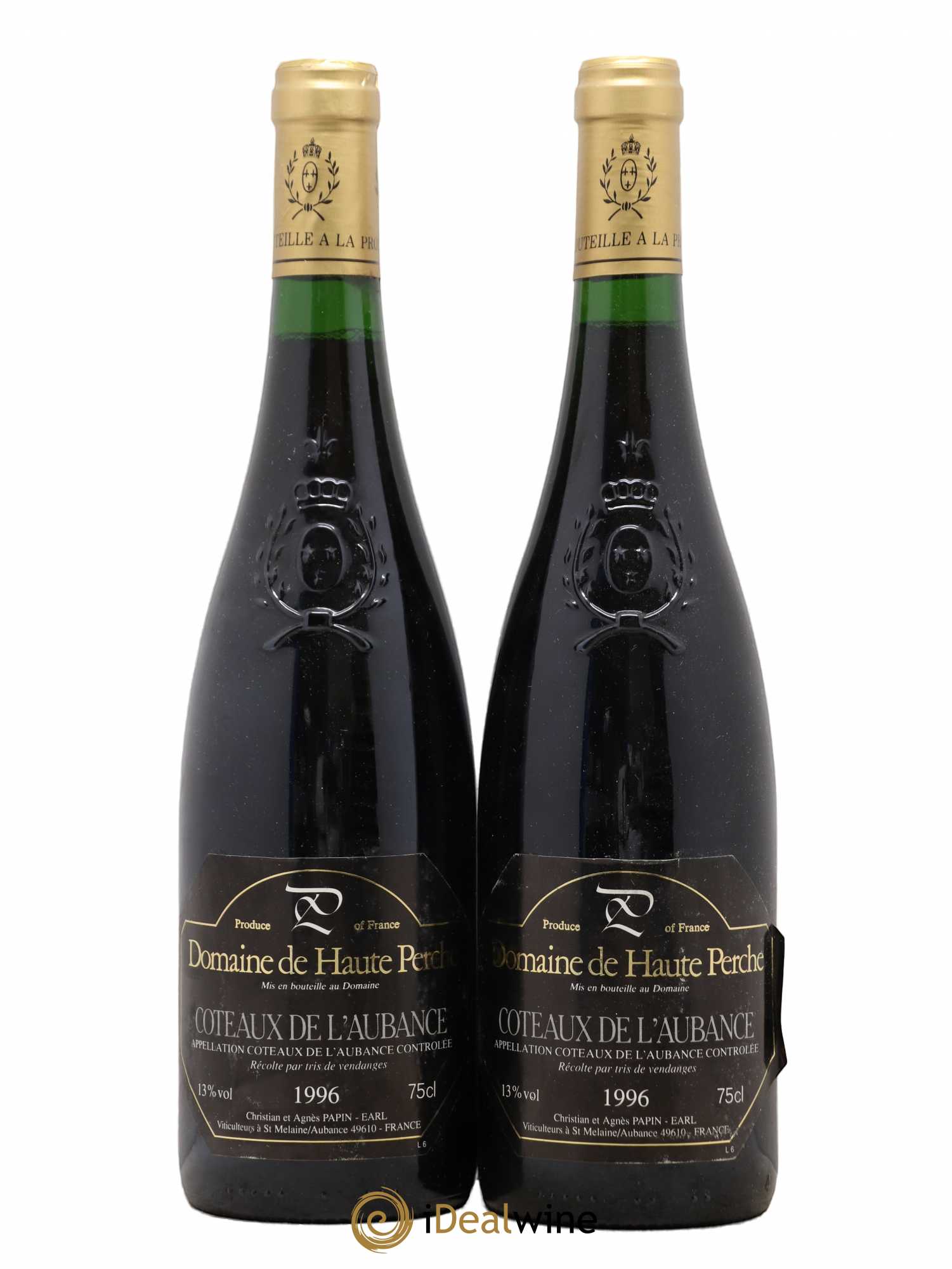 Coteaux de l'Aubance Haute Perche 1996 - Lotto di 2 bottiglie - 0