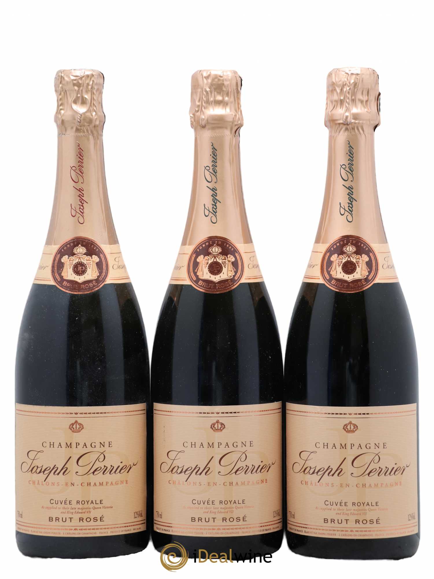 Champagne - Cuvée Royale Joseph Perrier Brut - Posten von 3 Flaschen - 0