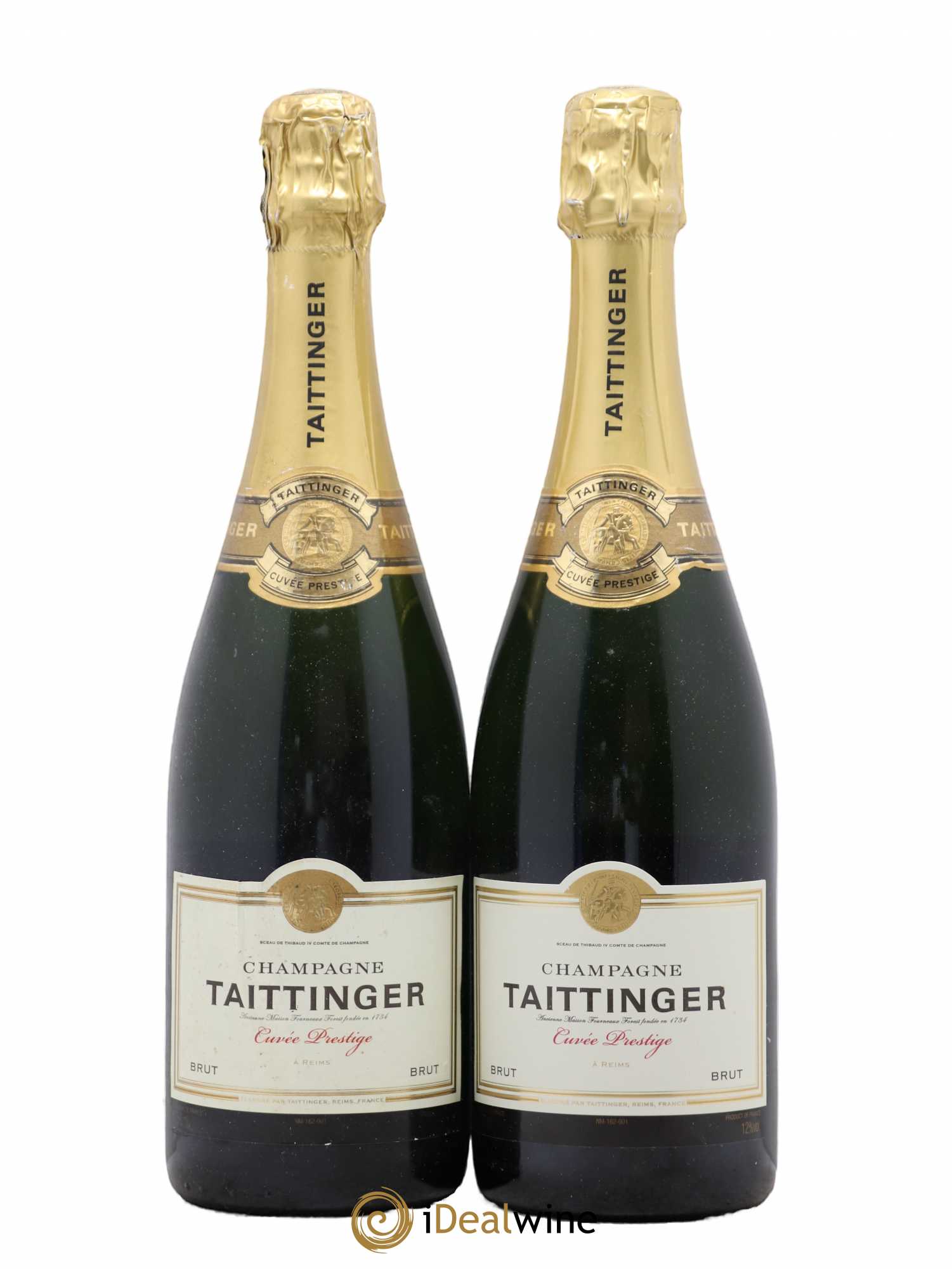 Champagne Cuvée Prestige Taittinger Brut - Posten von 2 Flaschen - 0